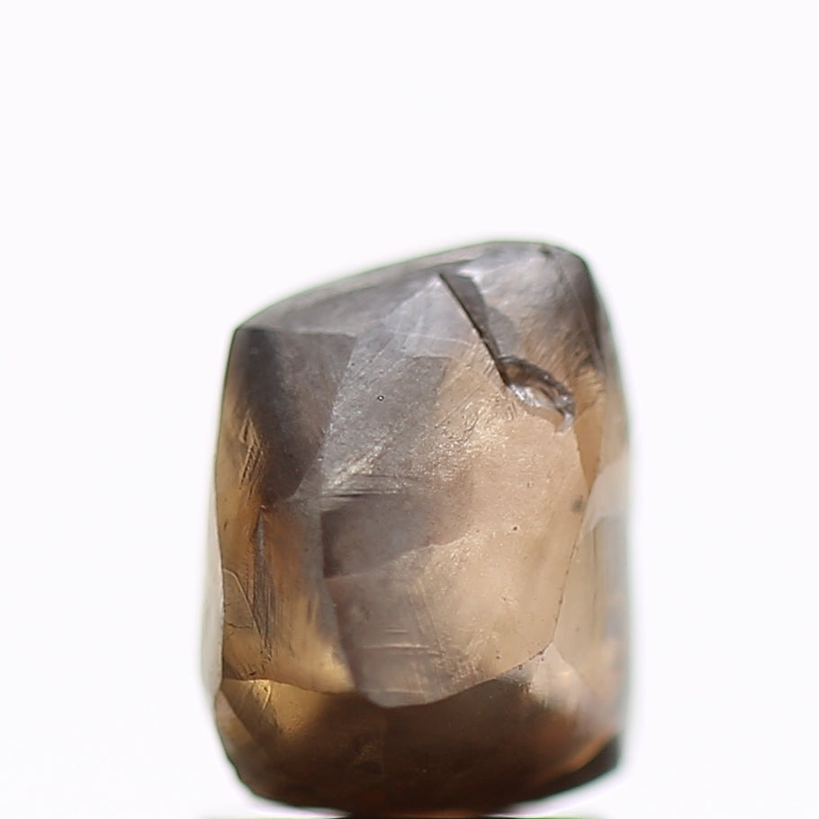 3.16 Carat Natural Fancy Champagne Brown Rough Diamond 7.78 MM