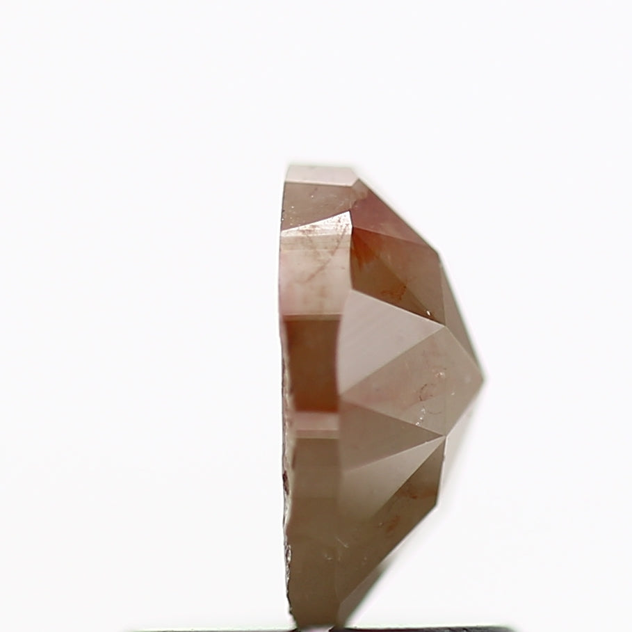 0.77 Carat Natural Orange Oval Rose Cut Diamond 6.5 MM