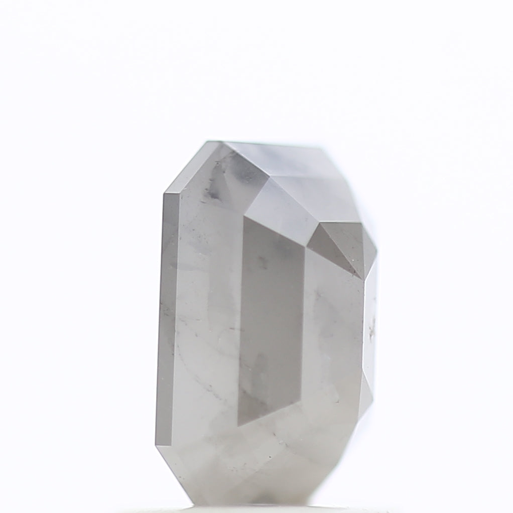 1.12 Carat Ombre Diamonds For Emerald Salt and Pepper Engagement Ring