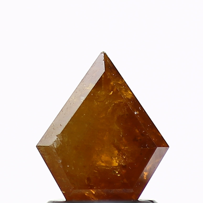 1.27 Carat Natural Orange Brown Kite Salt and Pepper Diamond 7.6 MM