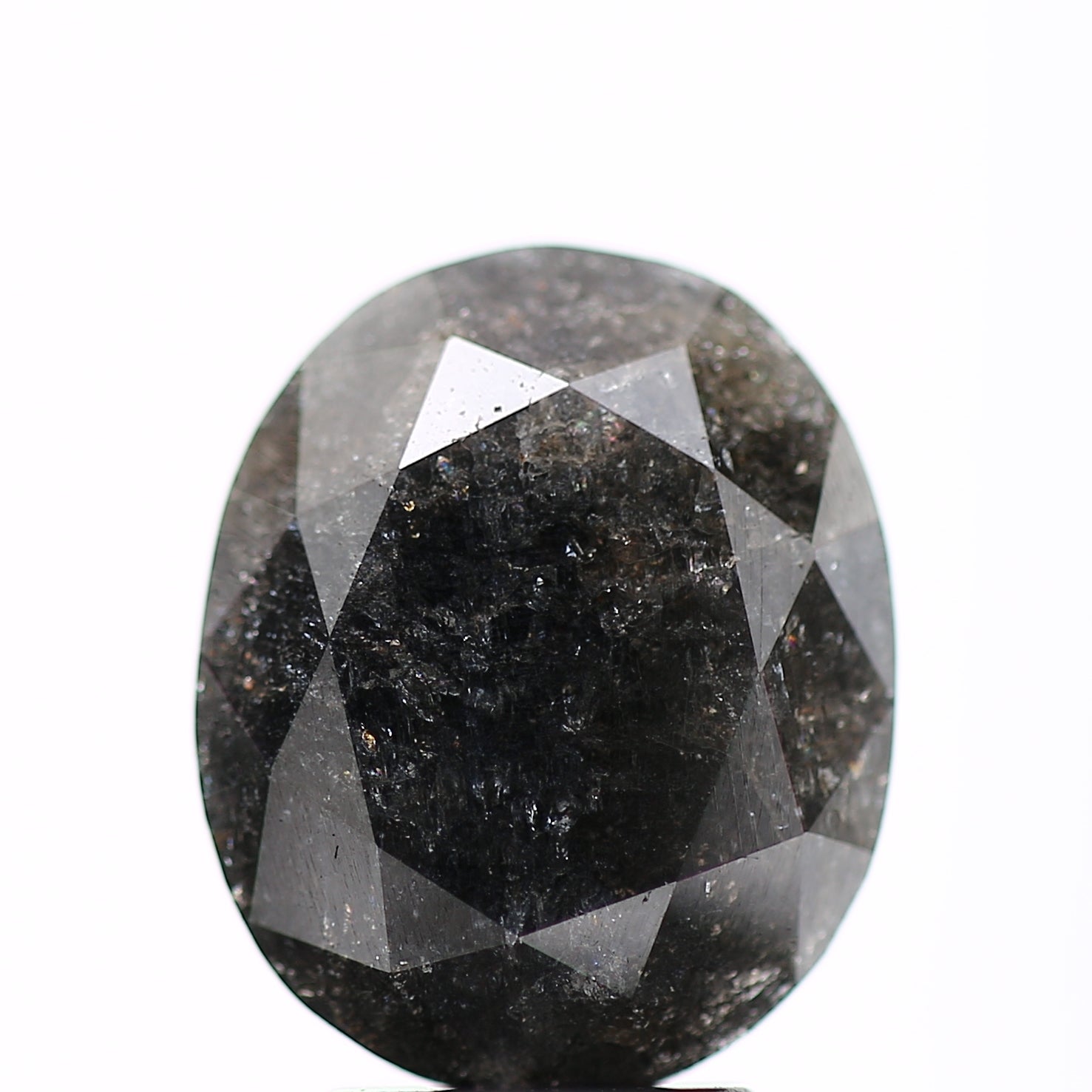 Black Loose Diamond For 2.5 ct Oval Diamond Ring