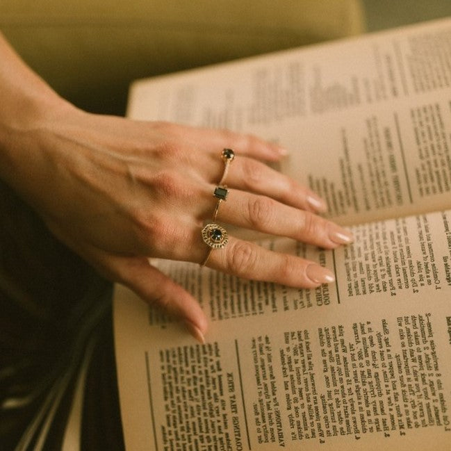 2 Carat 14K Rose Gold Solitaire Emerald Cut Black Diamond Engagement Ring Perfect Gift For Her - Blackdiamond