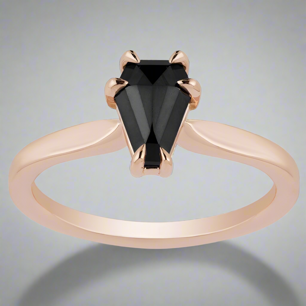 1ct The Forever Love Black Diamond Solitaire