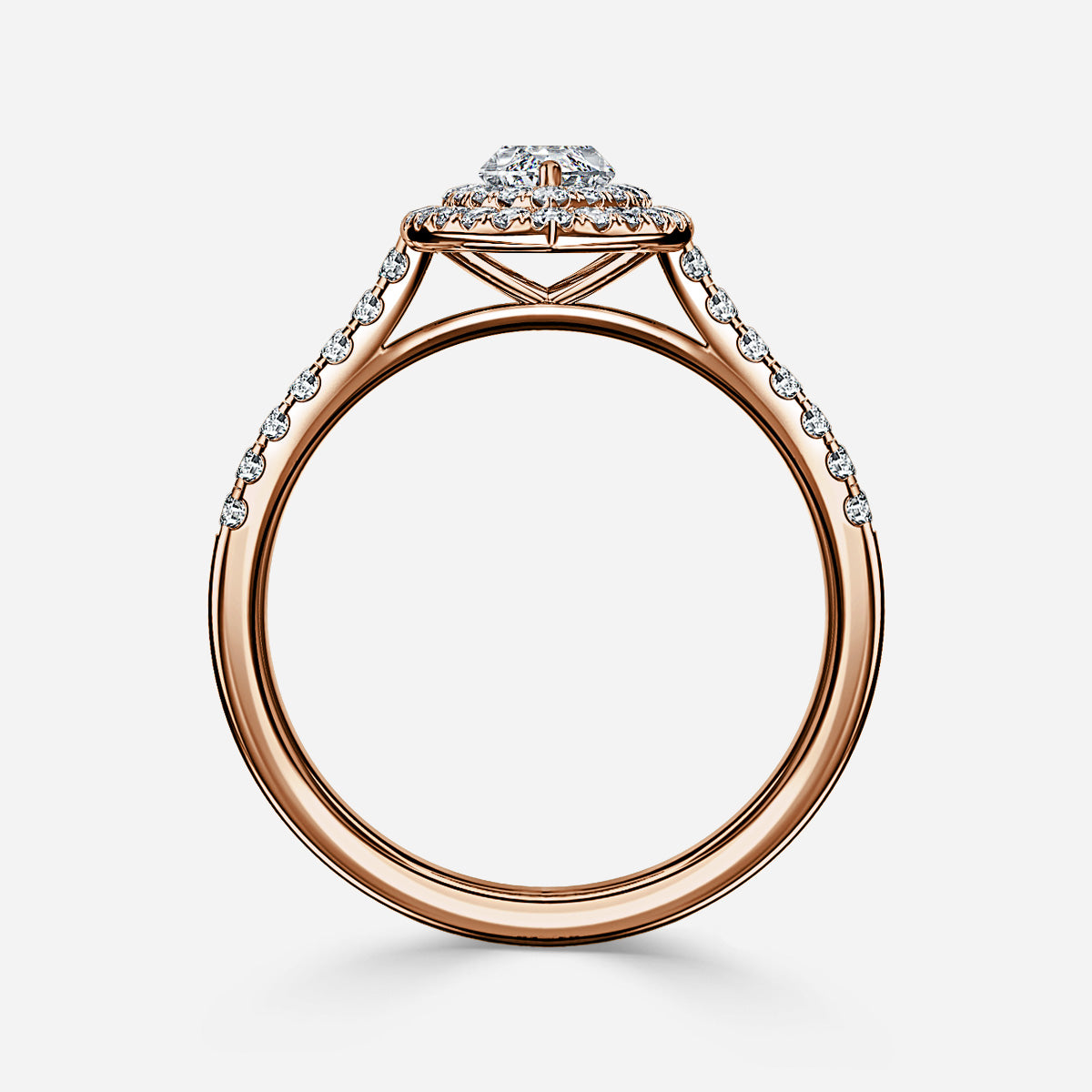 18K Solid Gold 1 Carat D VVS1 Marquise Engagement Ring Lola