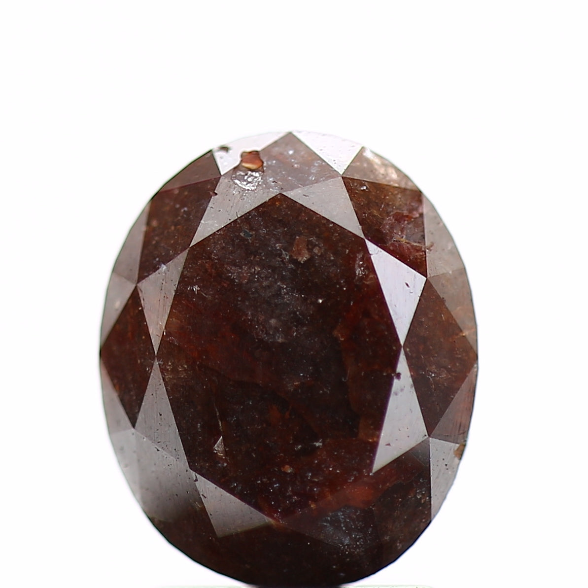 Fancy Red Diamond 2 Carat Oval Cut Diamond 8.8 MM