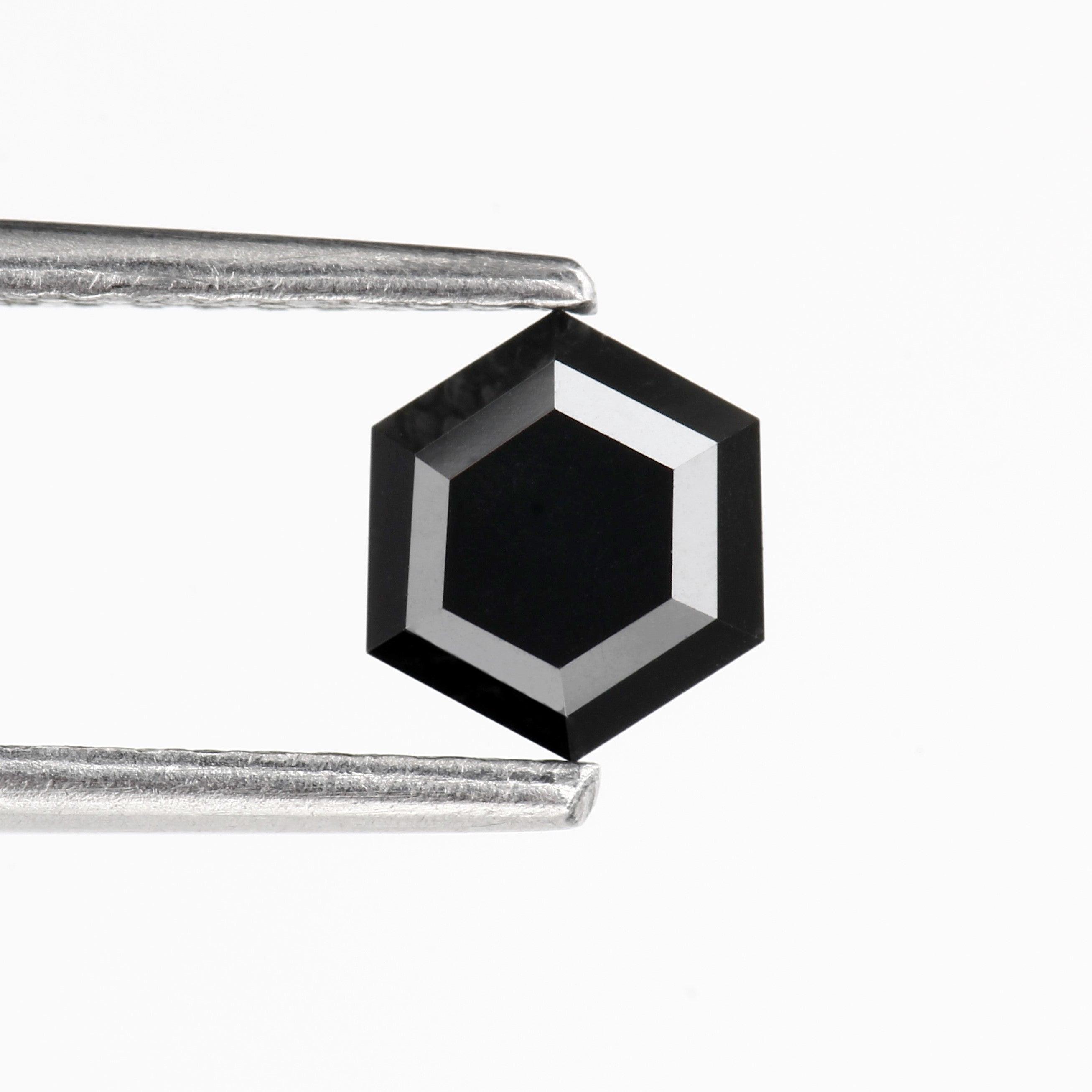fancy black diamond hexagon