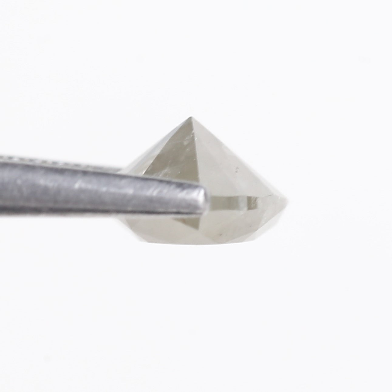 1.33 Carat Natural Gray Trillion Cut Salt and Pepper Diamond 6.97 MM