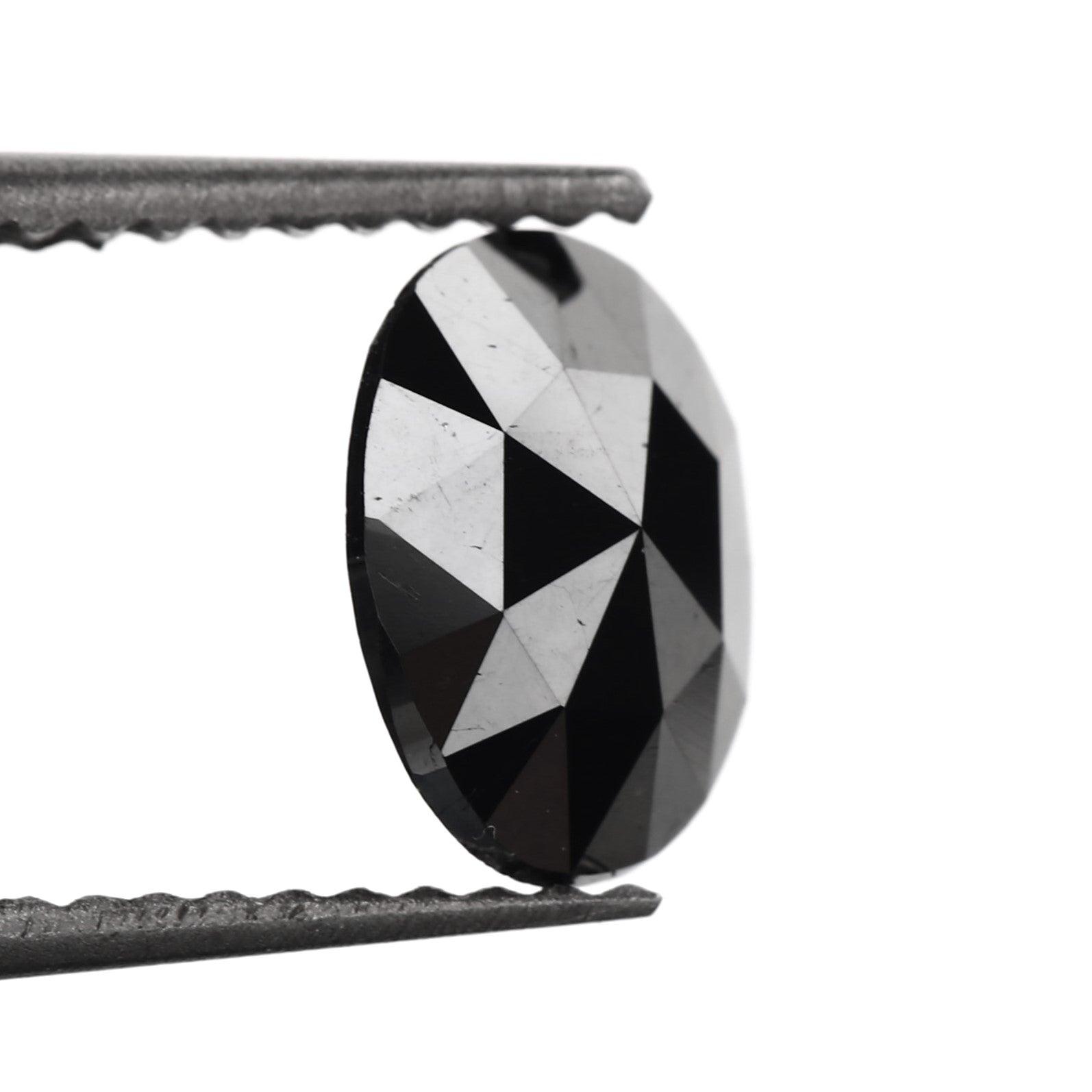 rose cut black diamond