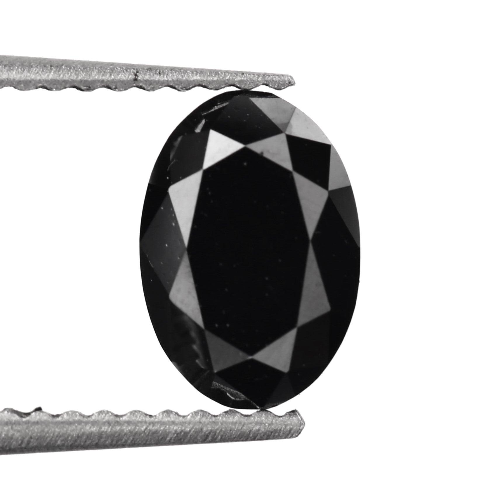 oval fancy black diamond