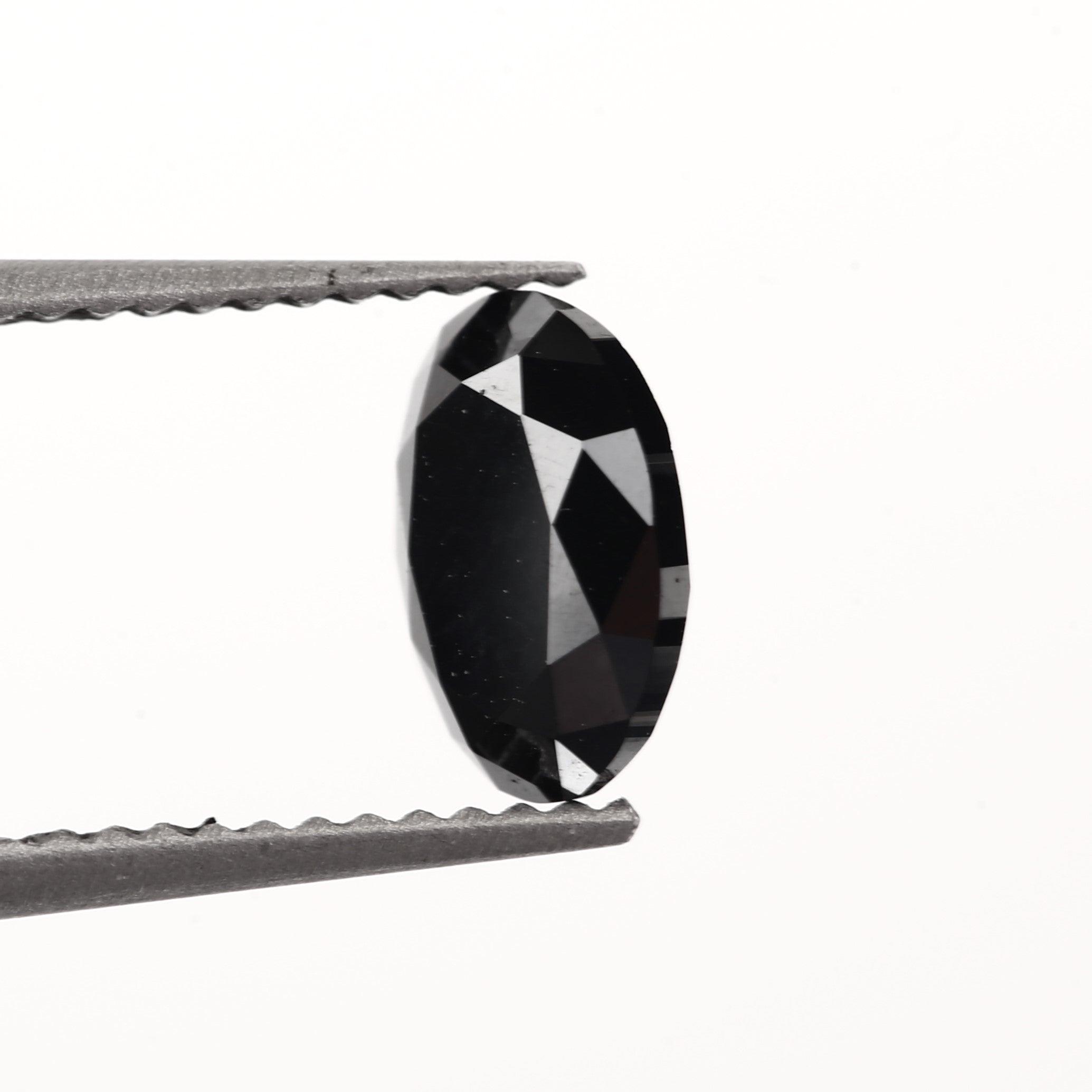 natural black diamond oval