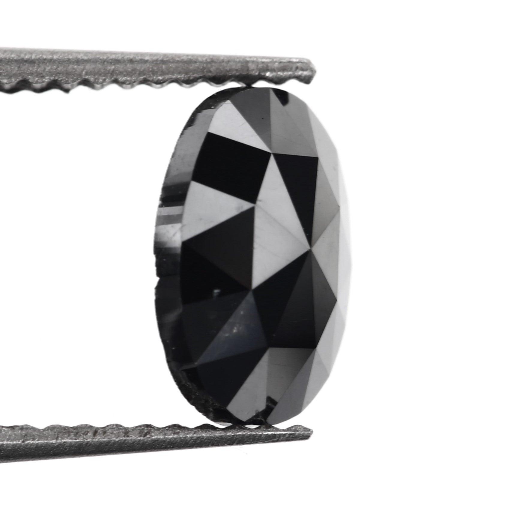 natural black diamond oval