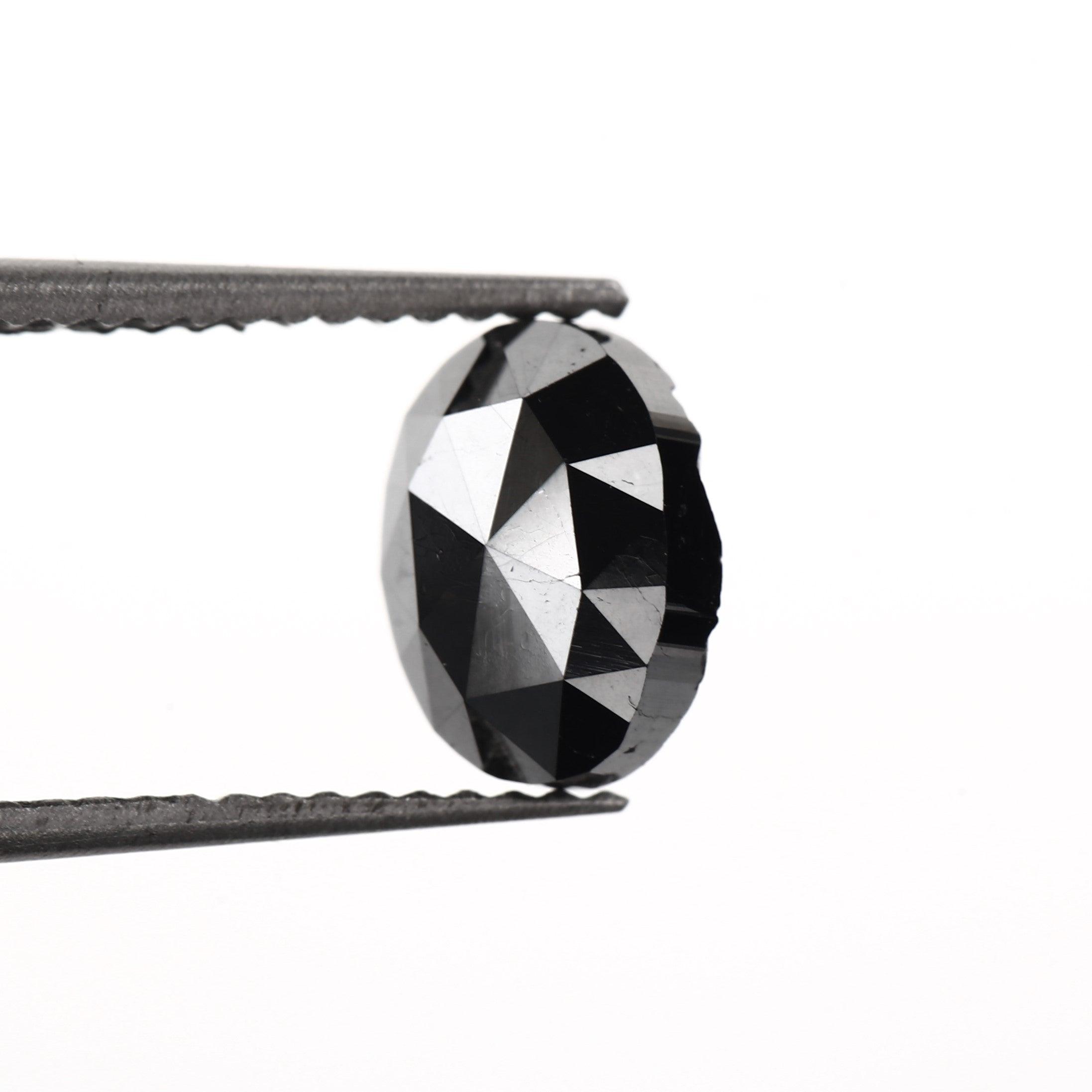 black diamond engagement ring