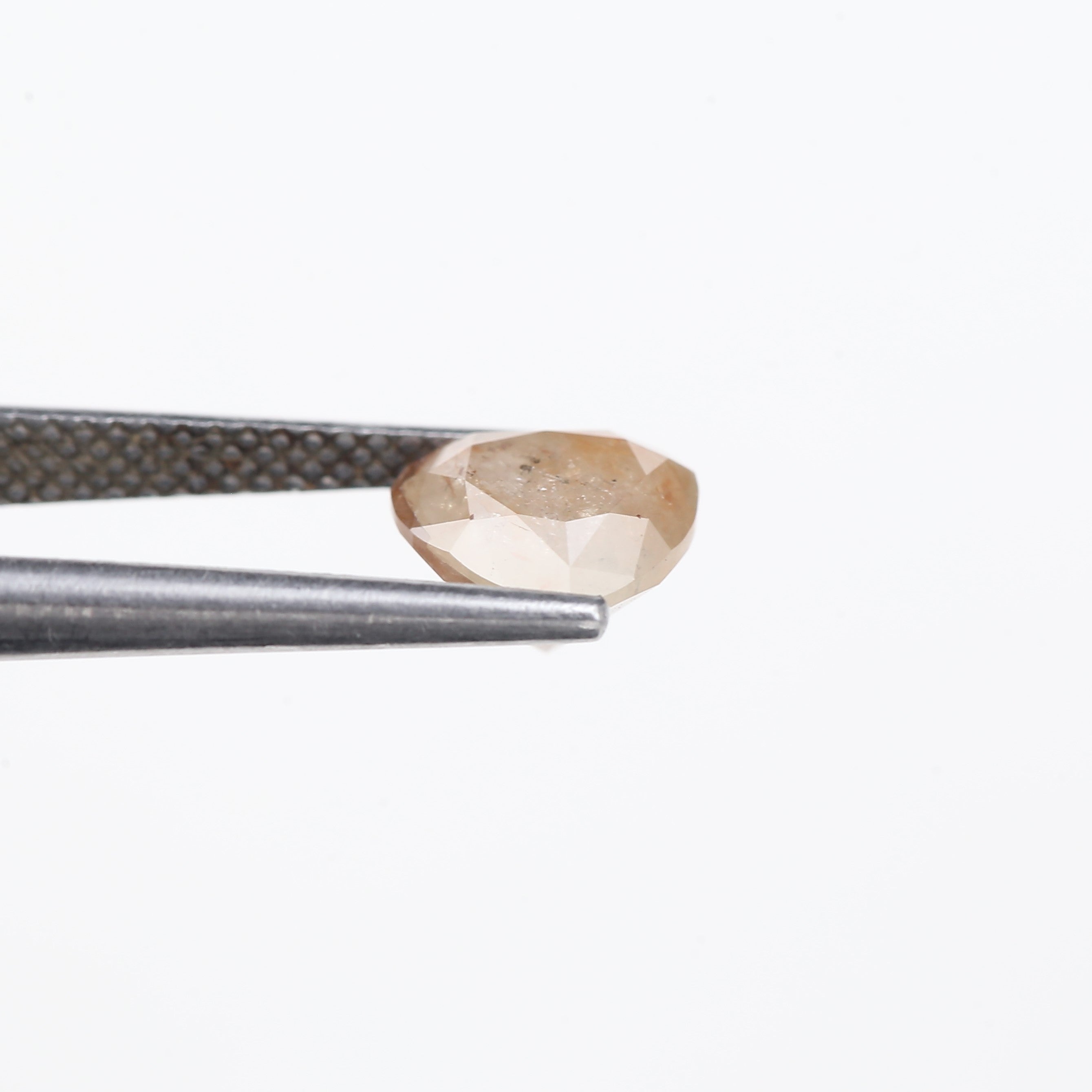 1.66 Carat Natural Heart Shape Brown Salt and Pepper Diamond 6.74 MM