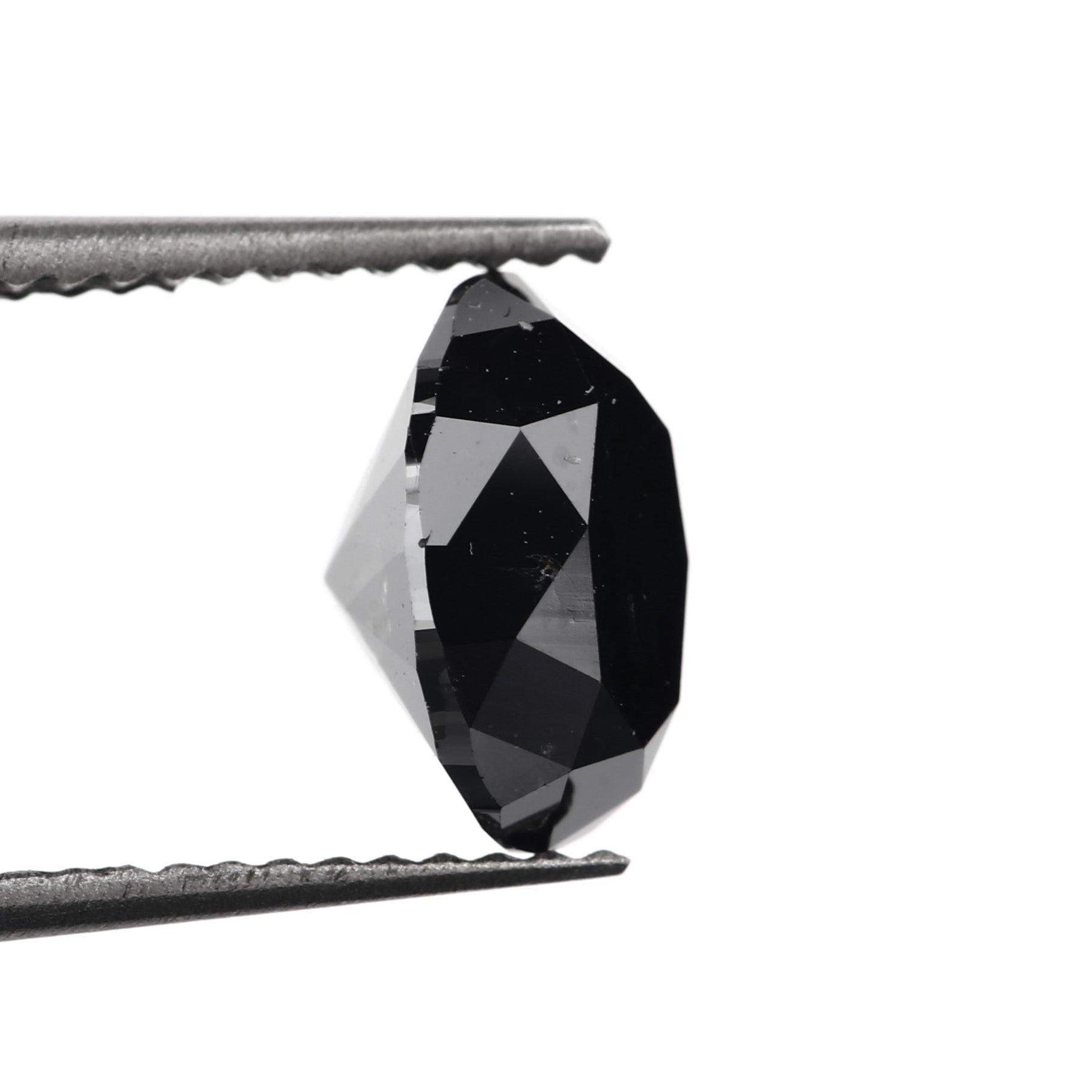 Oval Black Natural Diamond
