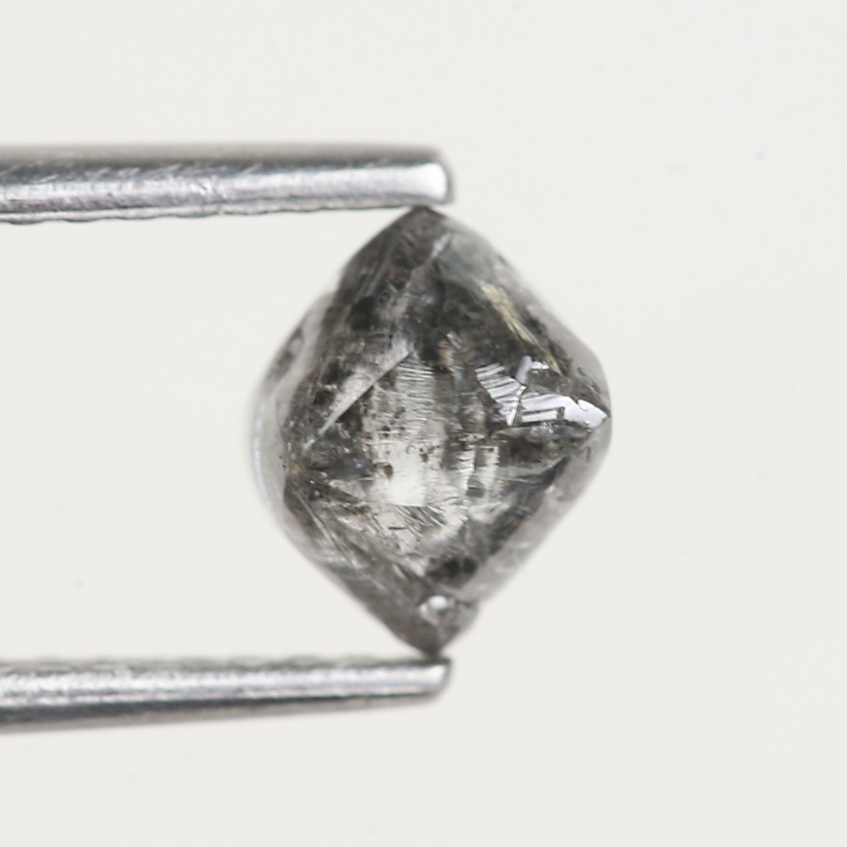 1 Carat Rough Octahedron Grey Rough Diamond 4.9 MM
