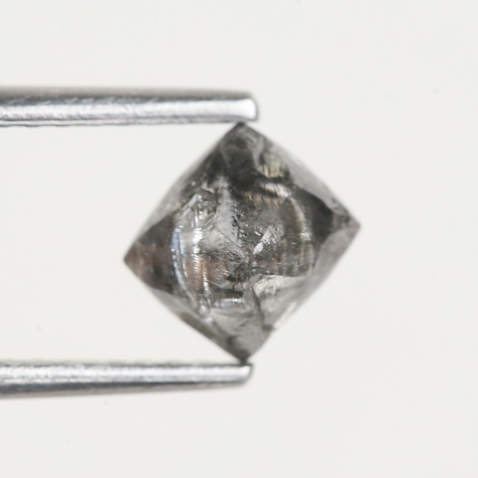 1 Carat Rough Octahedron Grey Rough Diamond 4.9 MM