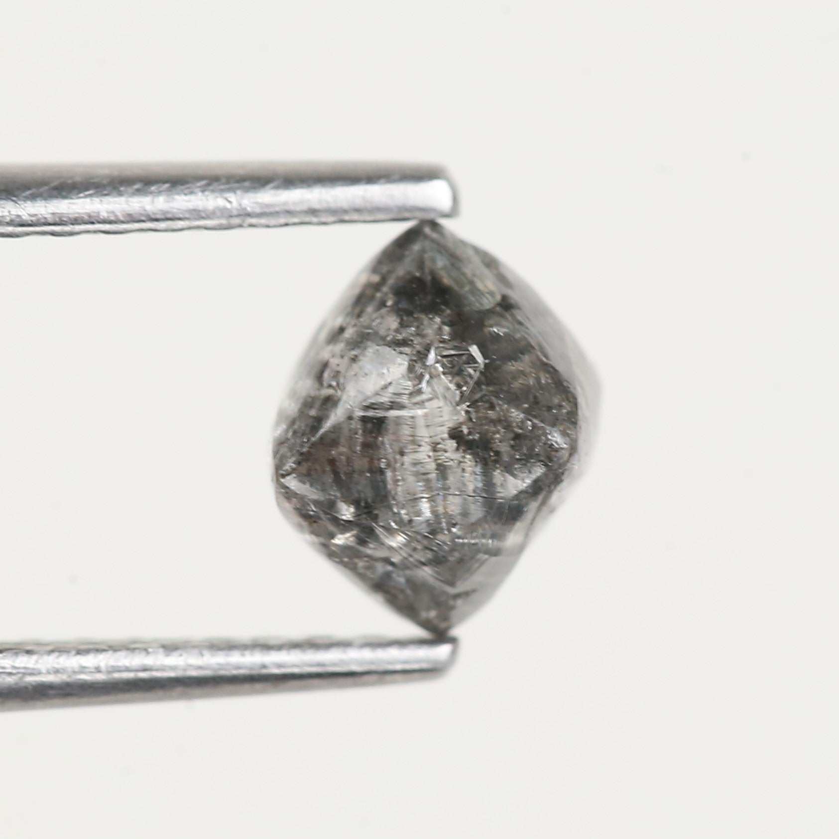 1 Carat Rough Octahedron Grey Rough Diamond 4.9 MM