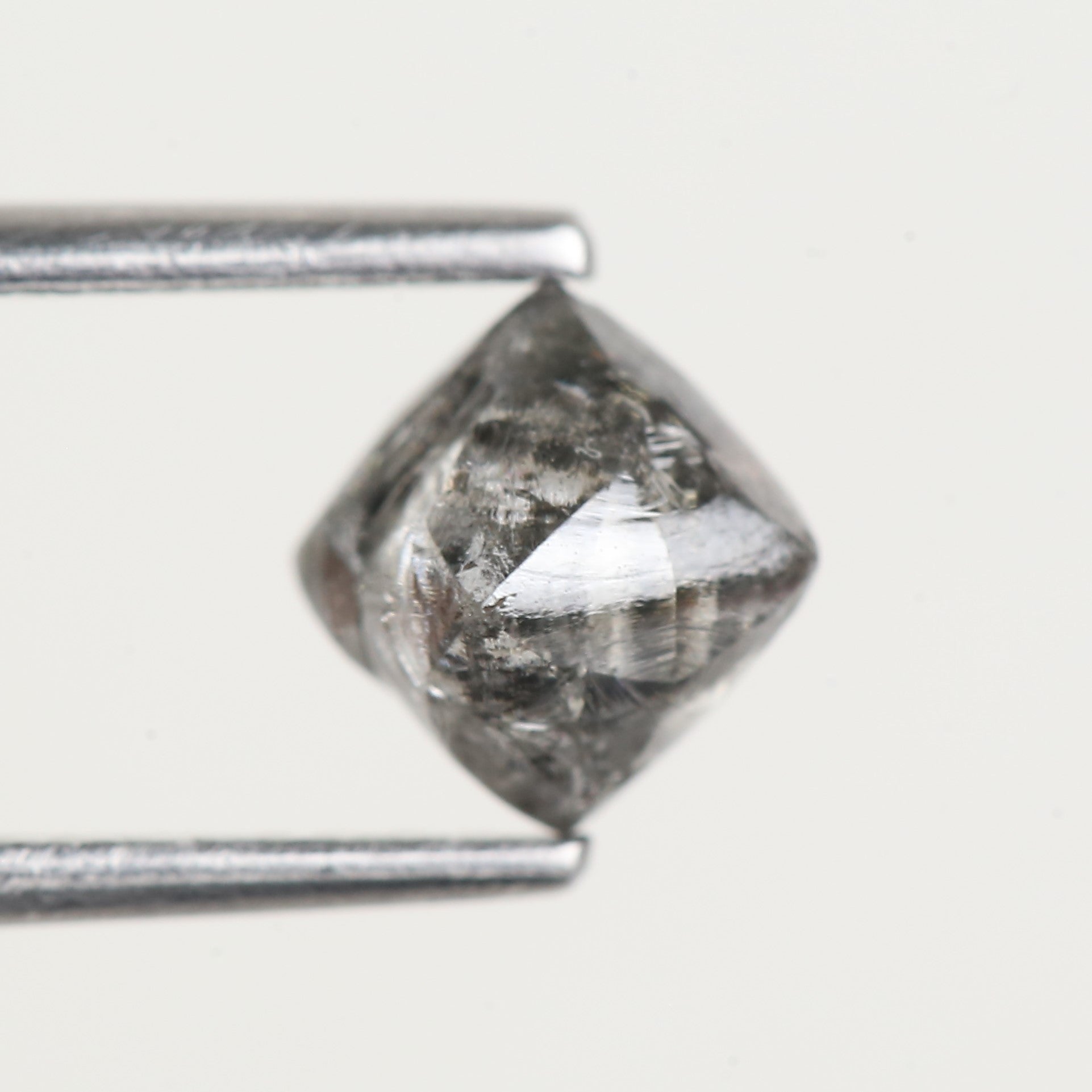 1 Carat Rough Octahedron Grey Rough Diamond 4.9 MM
