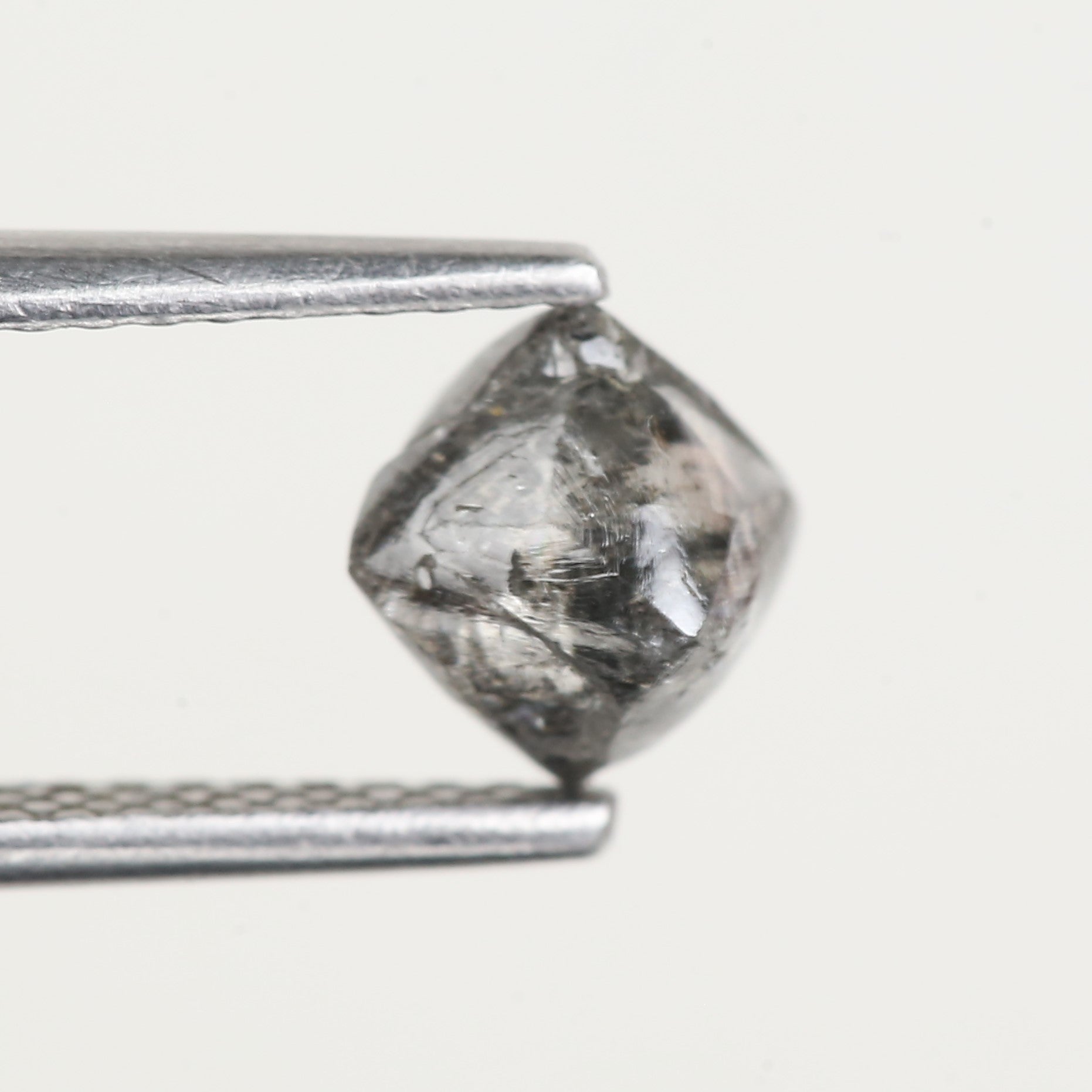 1 Carat Rough Octahedron Grey Rough Diamond 4.9 MM