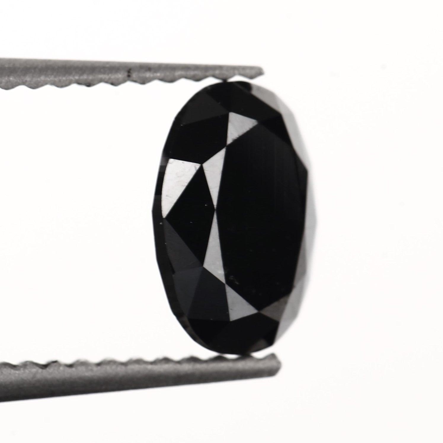 oval brilliant black diamond