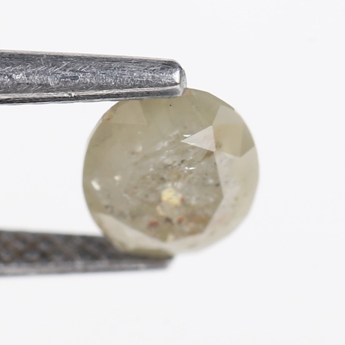 0.93 Carat Natural Salt And Pepper Diamond Oval Cut 7.17 MM