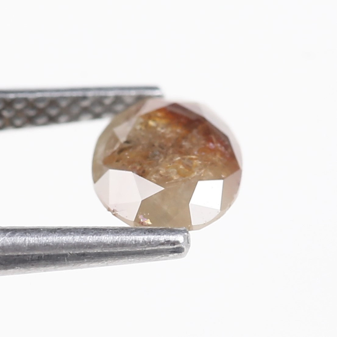 0.91 Carat Natural Salt And Pepper Reddish Brown Oval Cut Diamond 7.00 MM