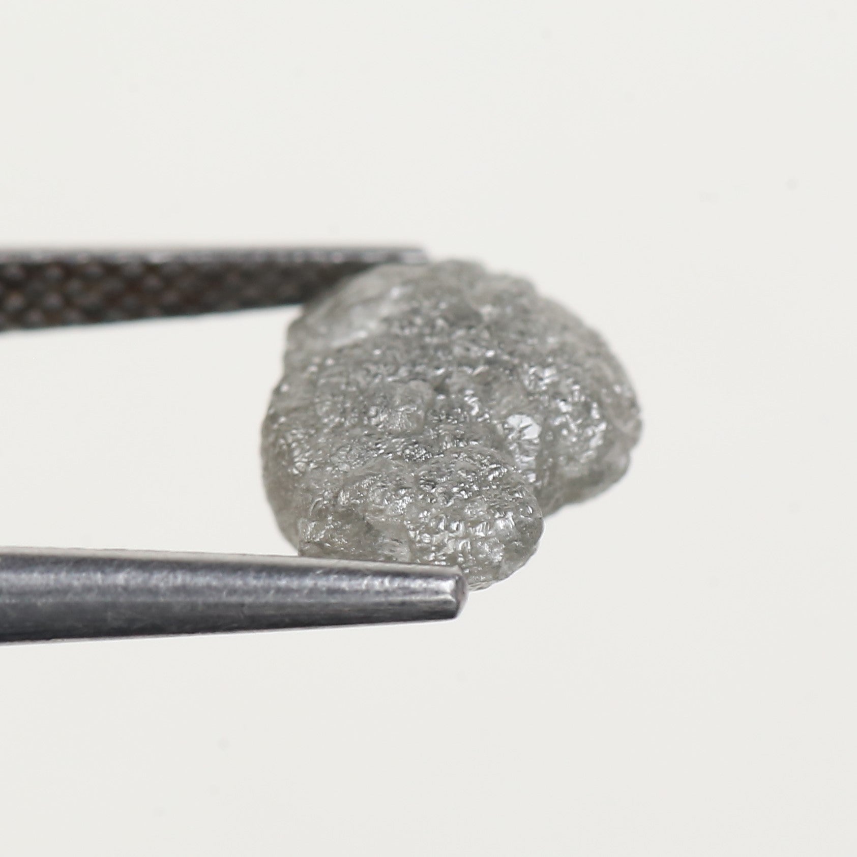2.27 Ct Natural Grey Uncut Rough Diamond 9.5 MM