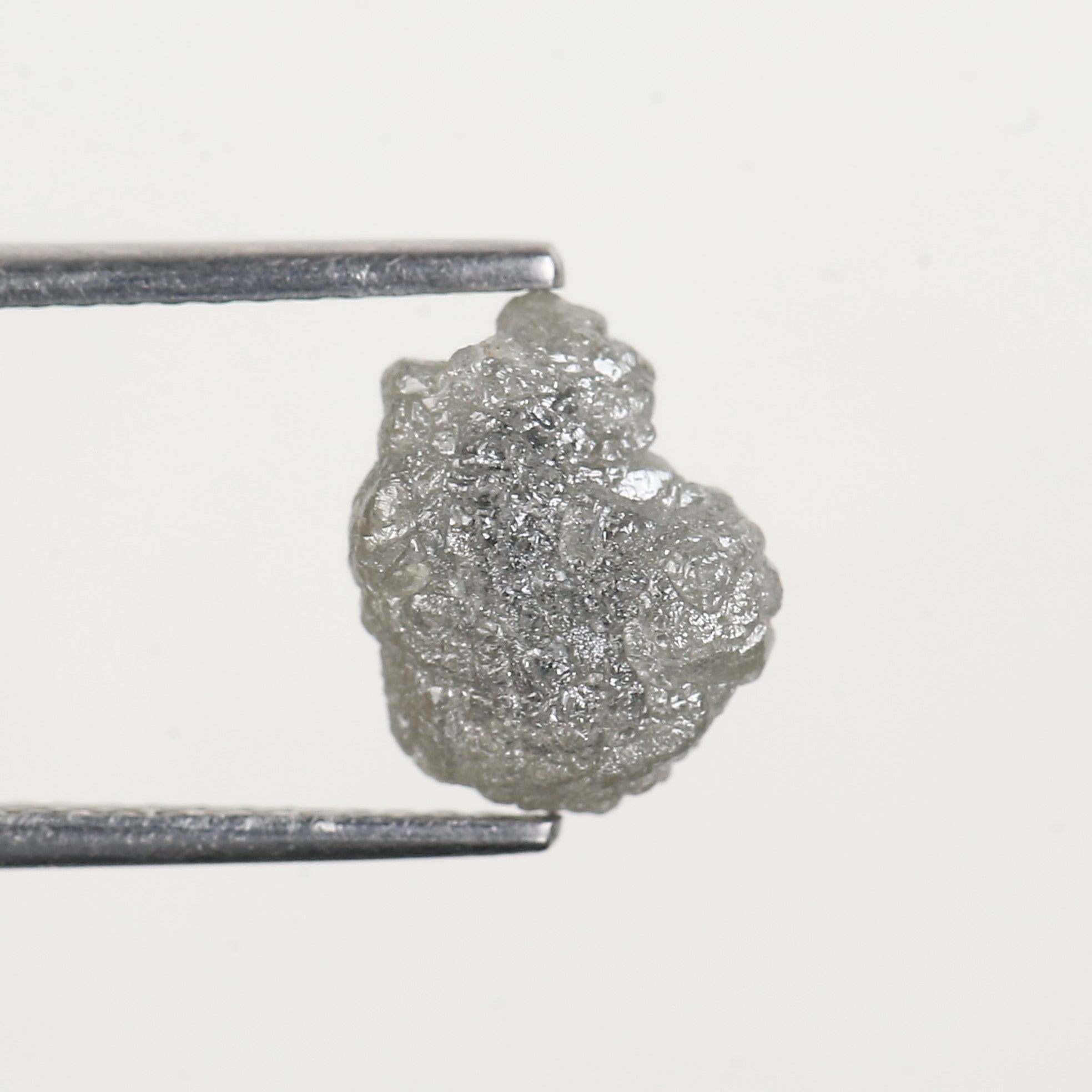 2.27 Ct Natural Grey Uncut Rough Diamond 9.5 MM