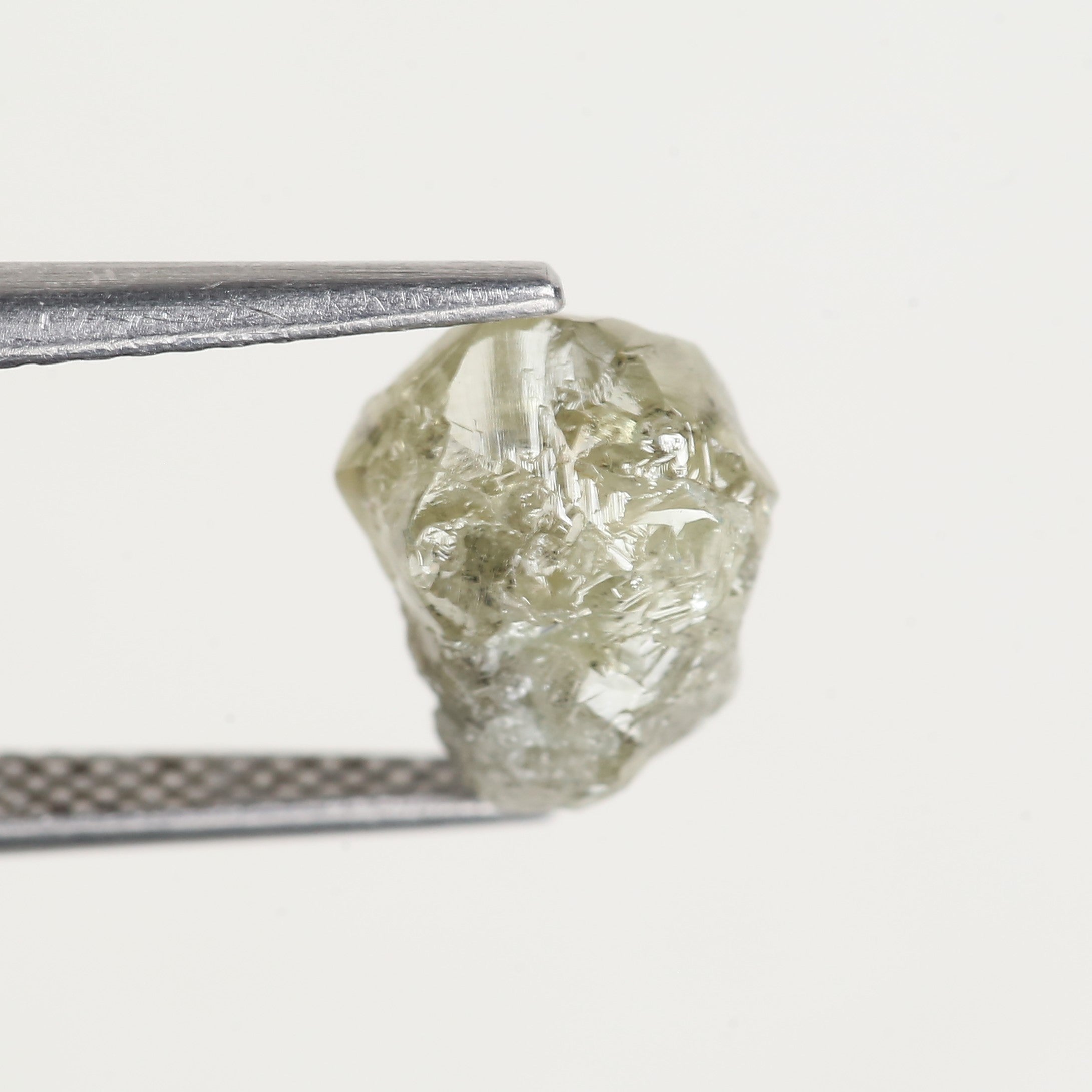 3.12 Carat Yellow Natural Uncut Raw Rough Diamond 9.9 MM