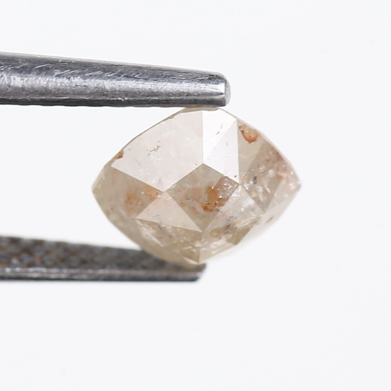 1.05 Carat Natural Salt And Pepper Brown Cushion Cut Loose Diamond 6.12 MM