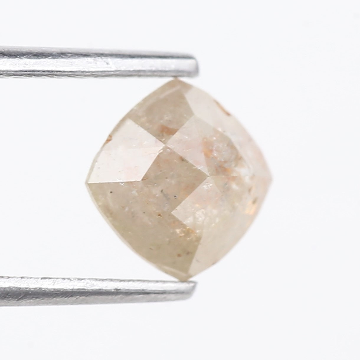 1.05 Carat Natural Salt And Pepper Brown Cushion Cut Loose Diamond 6.12 MM