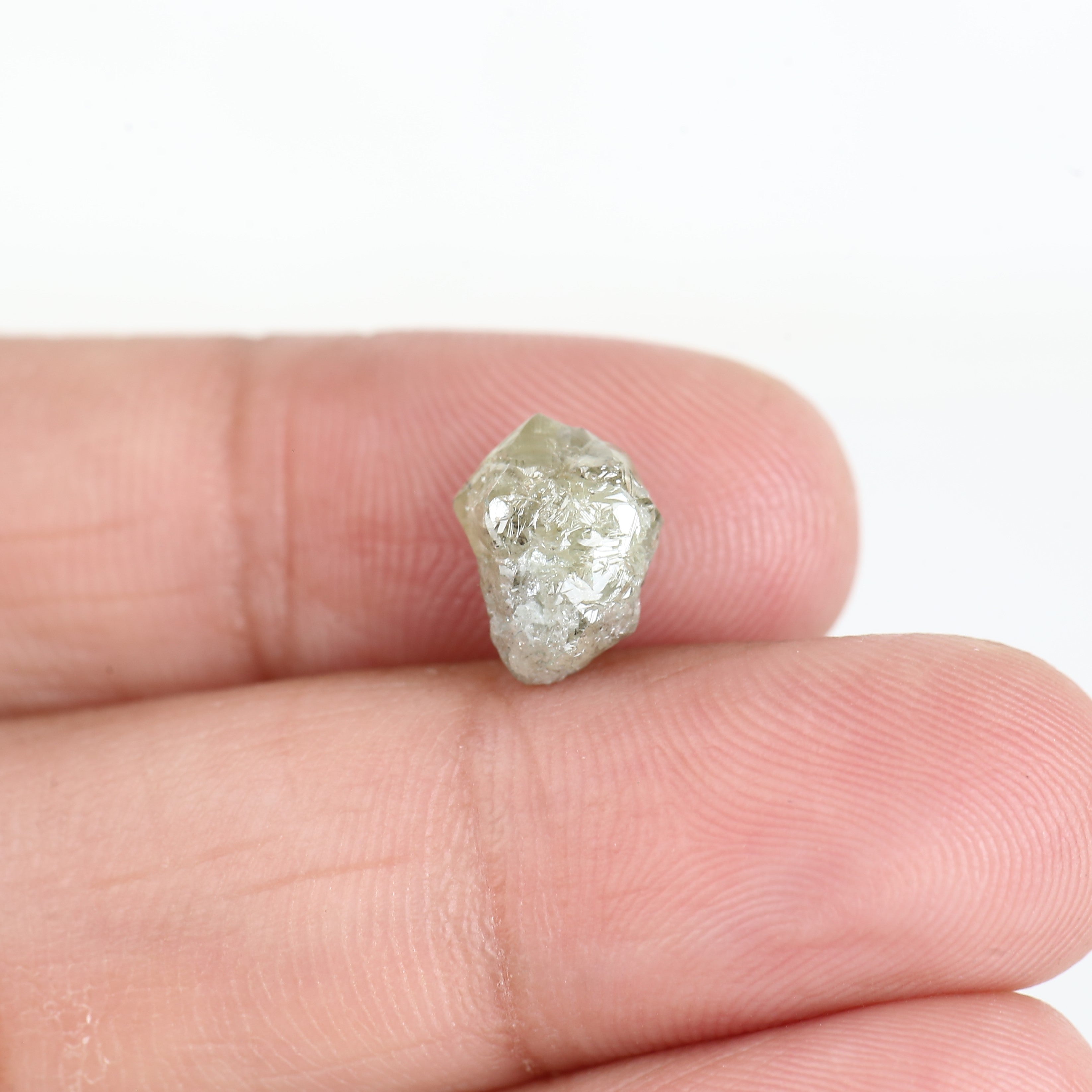 3.12 Carat Yellow Natural Uncut Raw Rough Diamond 9.9 MM