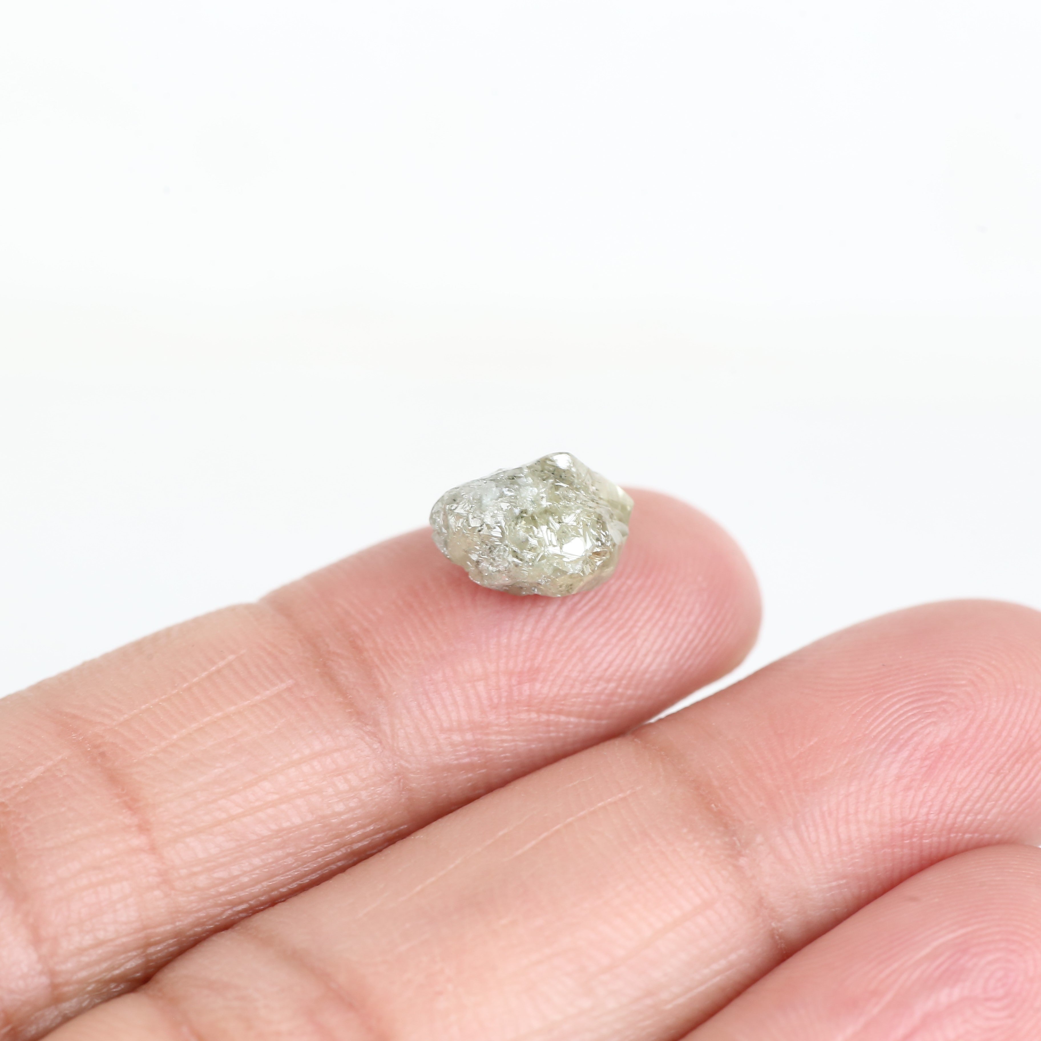 3.12 Carat Yellow Natural Uncut Raw Rough Diamond 9.9 MM