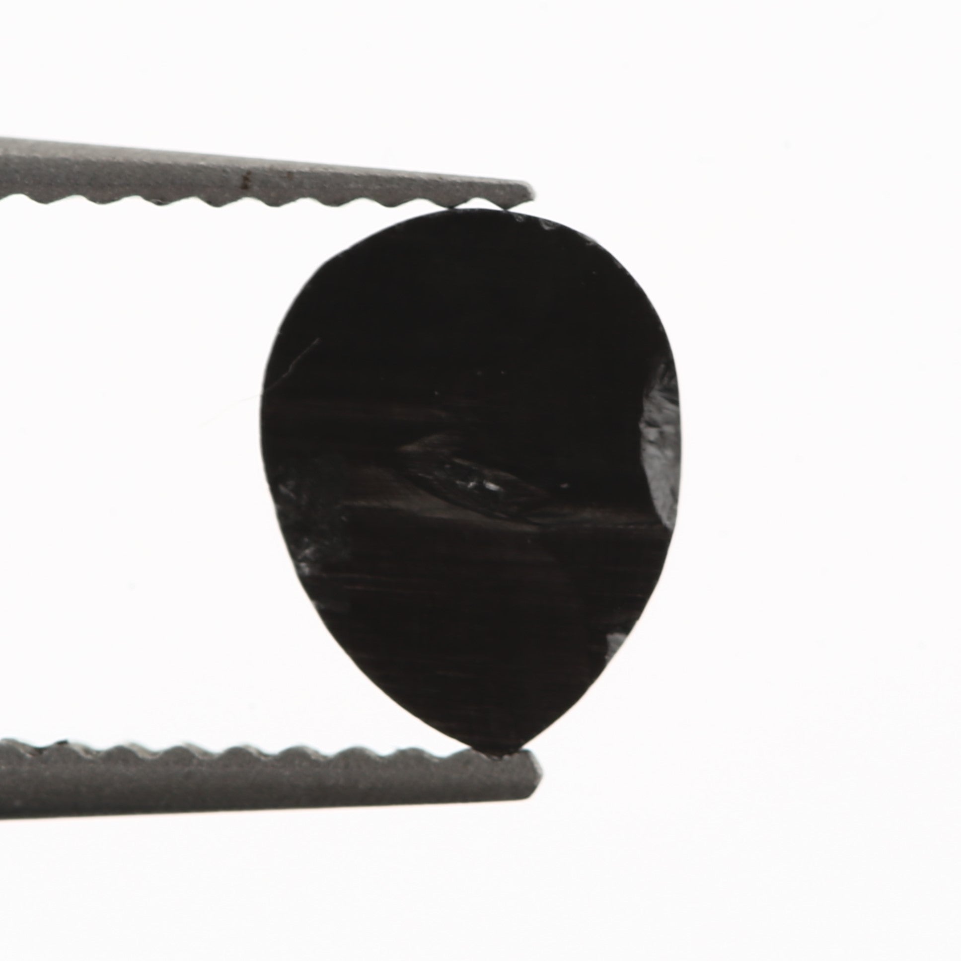 0.96 Carat Pear Shape Rose Cut Fancy Natural Black Diamond - Blackdiamond