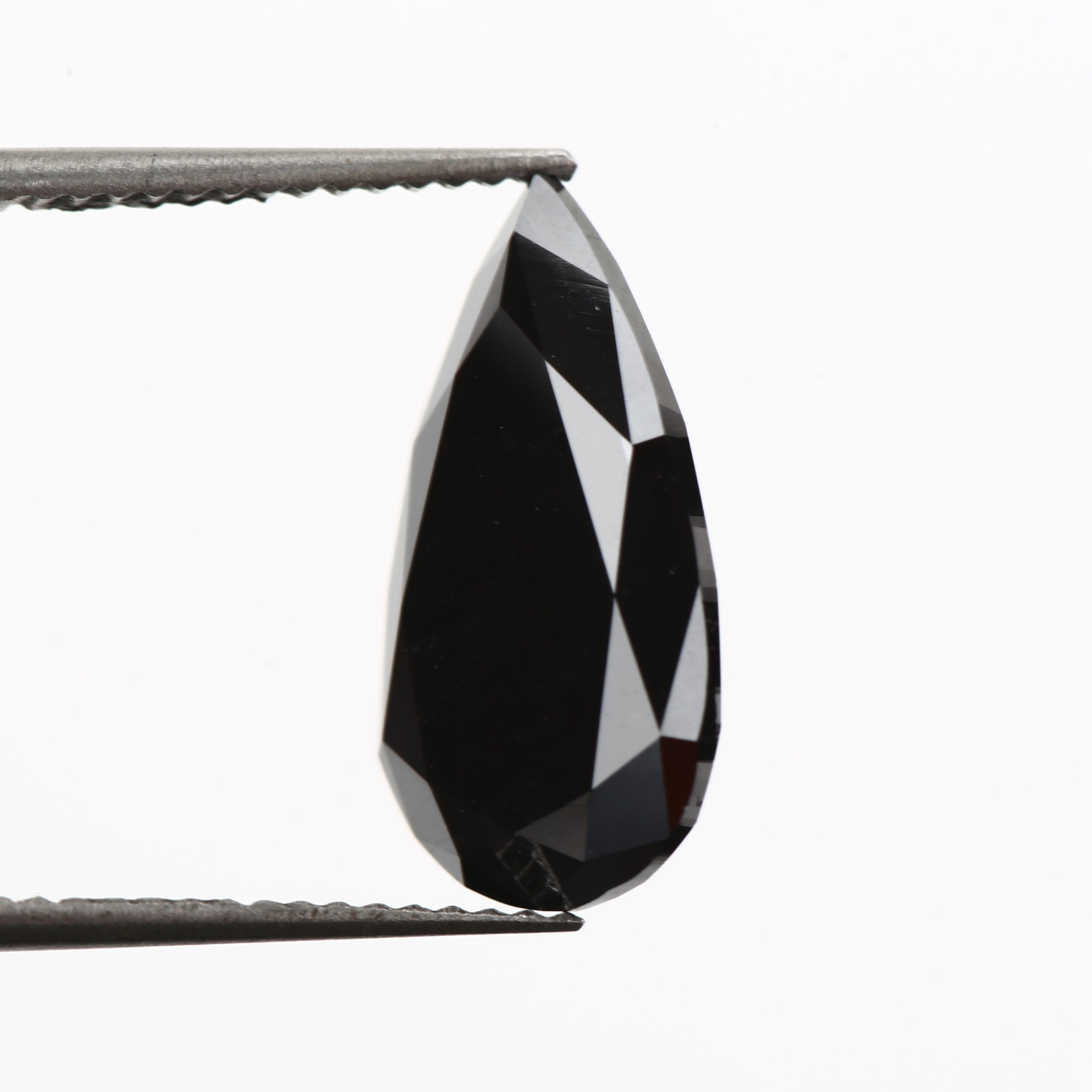 4.87 Carat Elongated Pear Brilliant Cut Fancy Natural Black Diamond - Blackdiamond