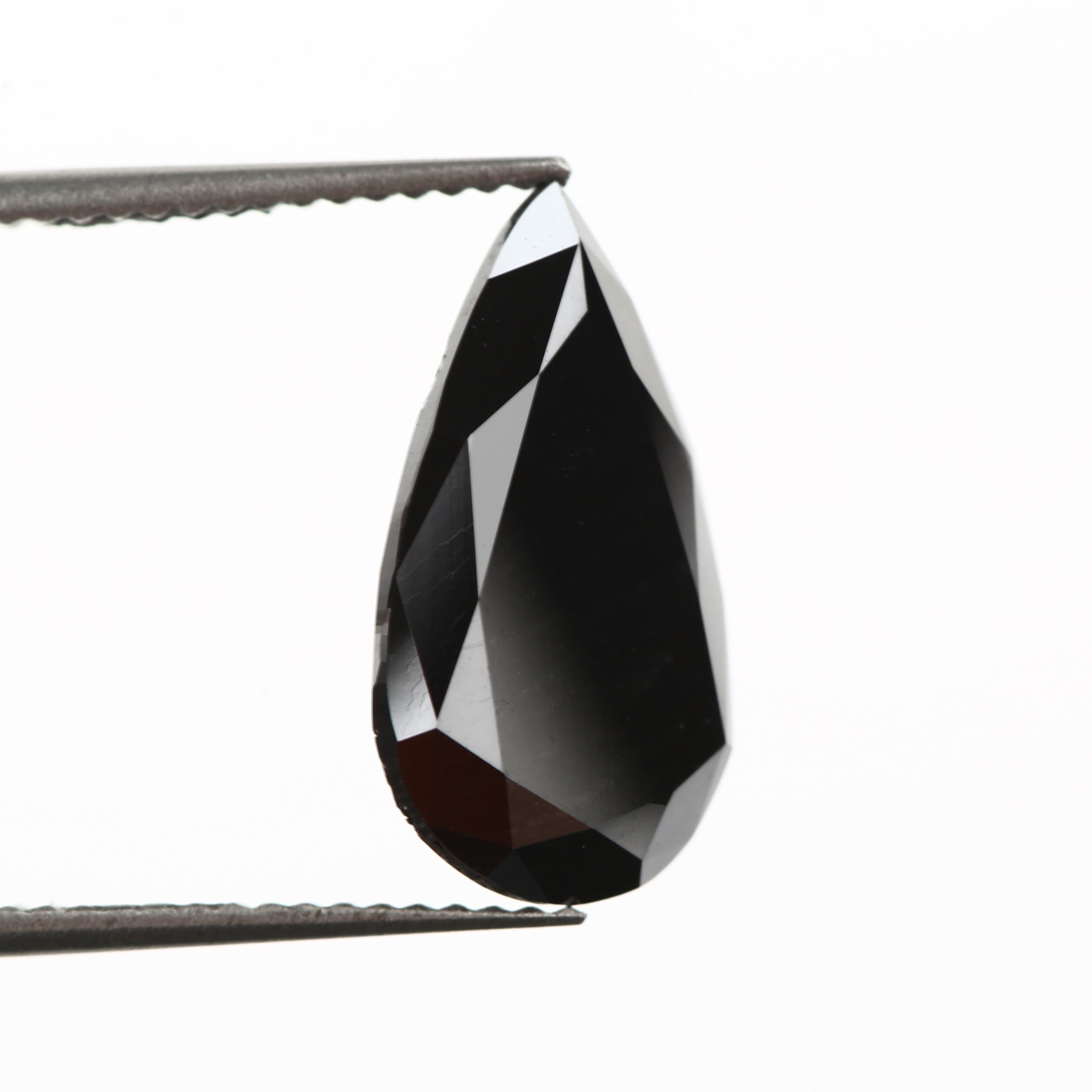 4.87 Carat Elongated Pear Brilliant Cut Fancy Natural Black Diamond - Blackdiamond