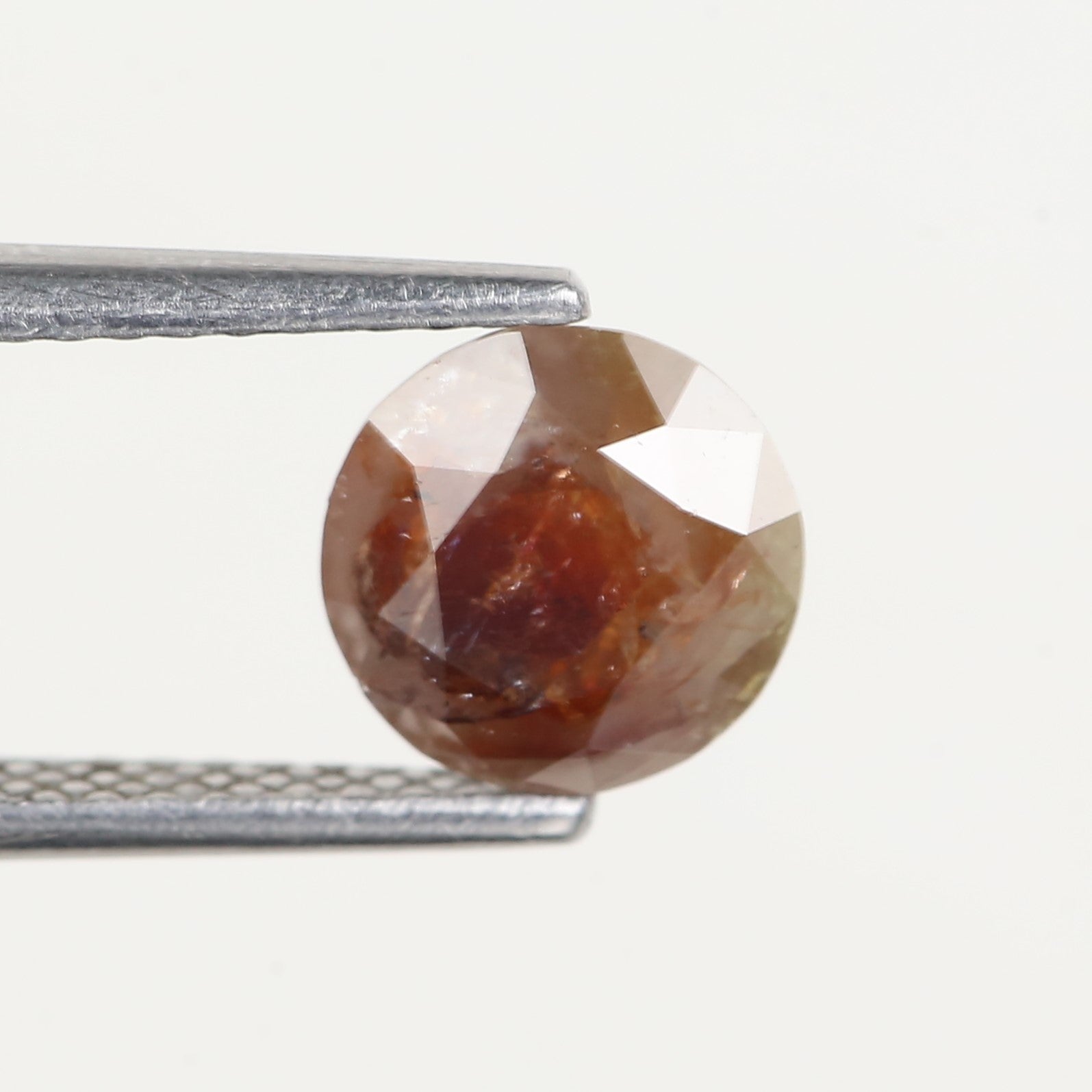 1.33 Carat Natural Round Red Brown Diamond 6.88 MM