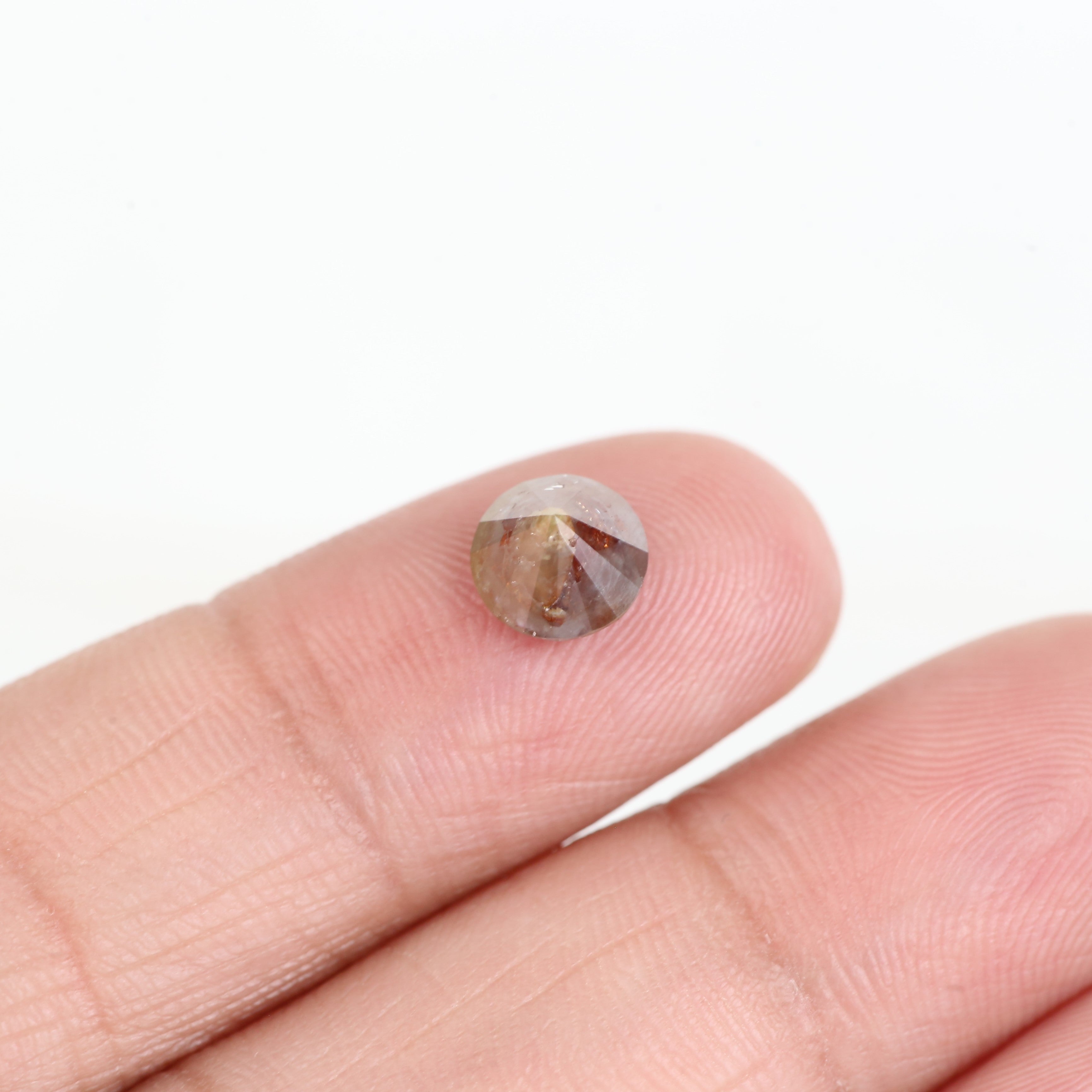 1.33 Carat Natural Round Red Brown Diamond 6.88 MM