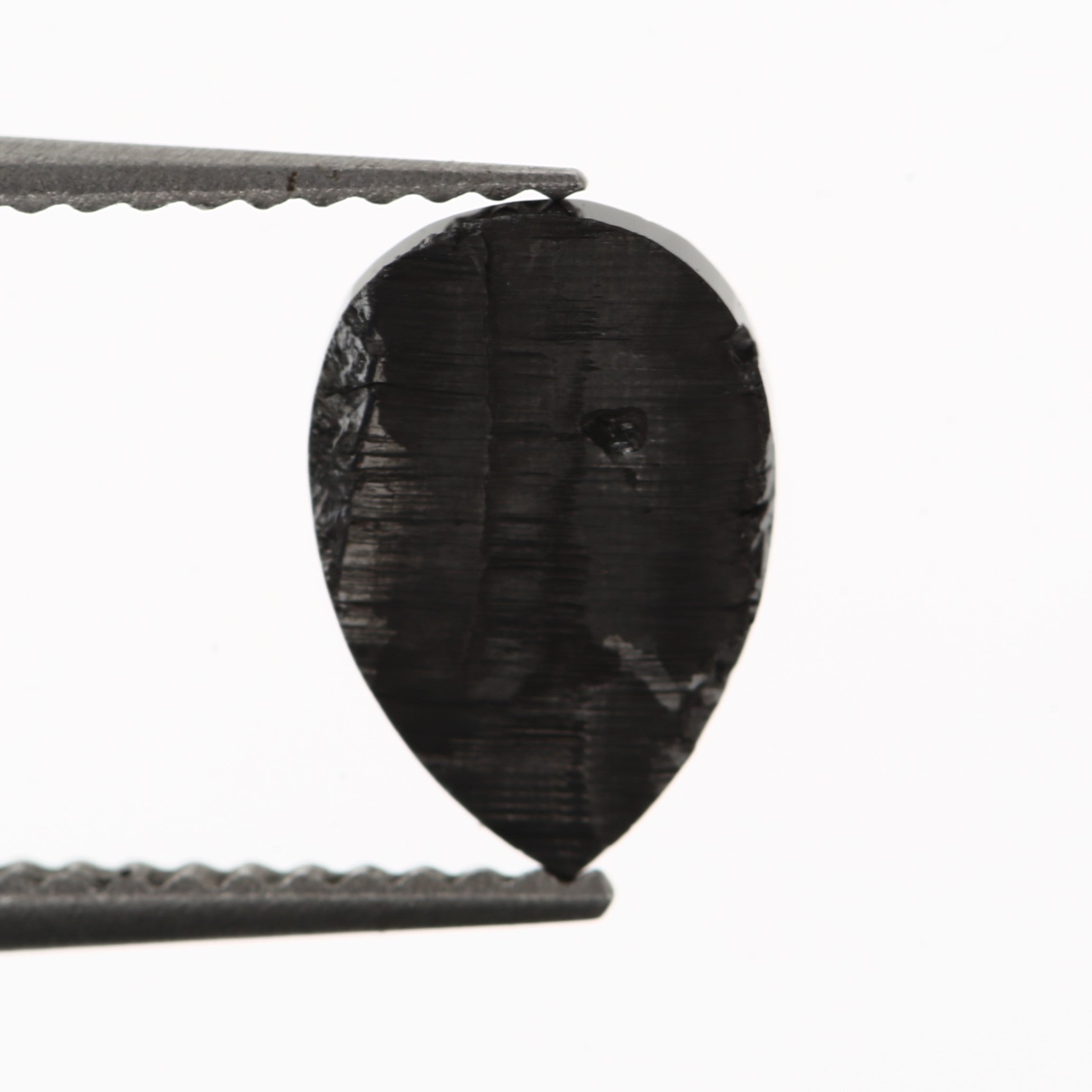 1.58 Carat Pear Rose Cut Fancy Natural Black Diamond - Blackdiamond