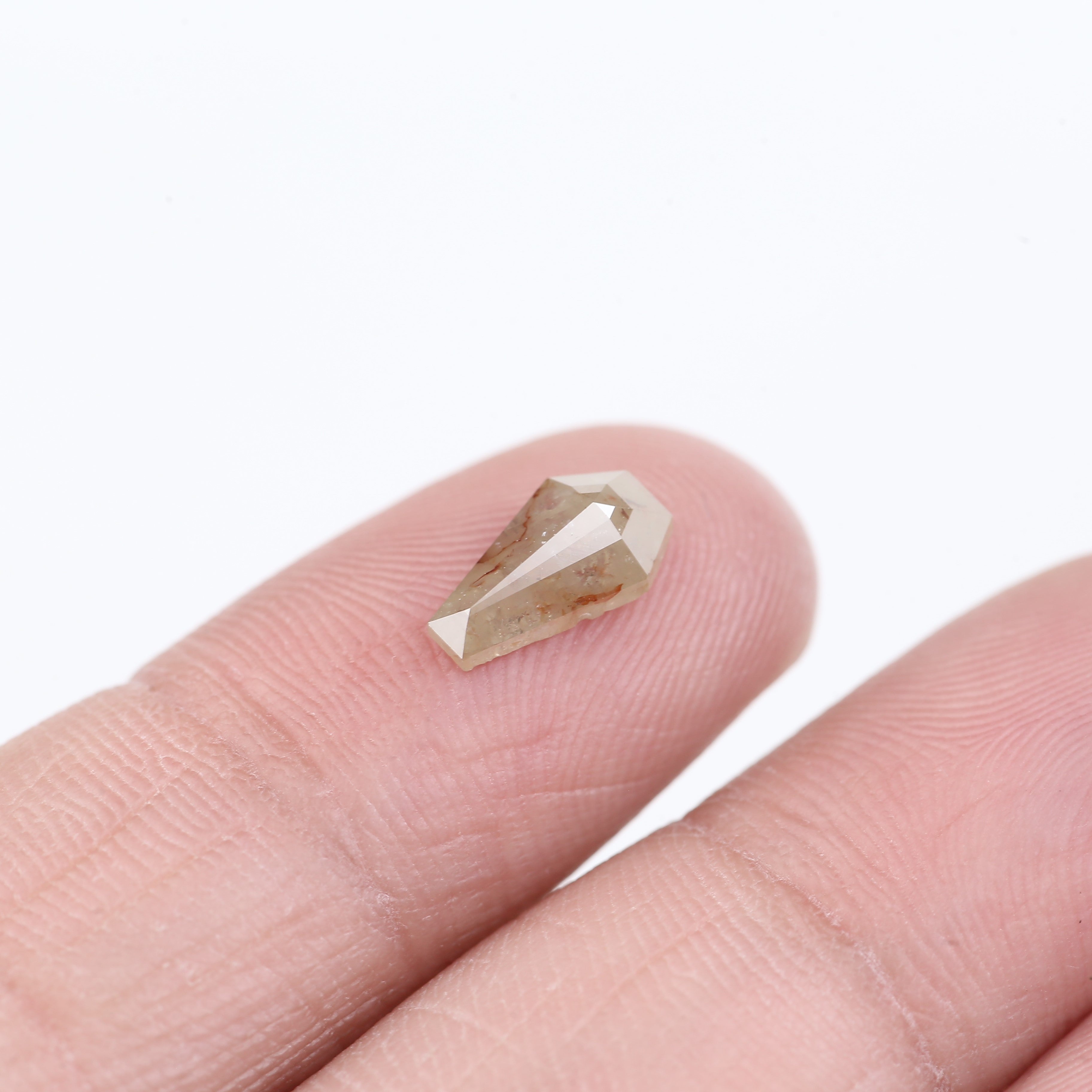 0.93 Carat Natural Salt And Pepper Coffin Diamond For Fantasy Cut Ring