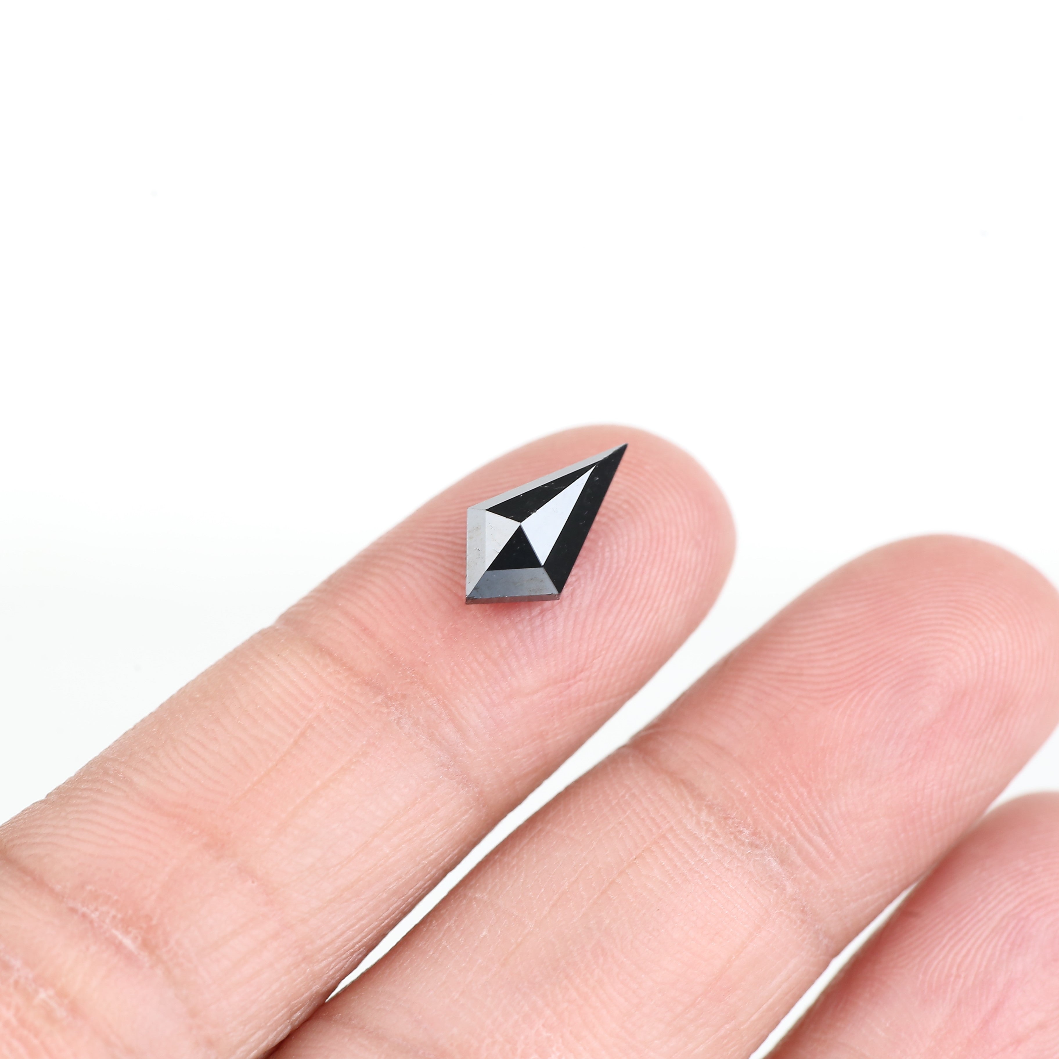1.77 Carat Loose Natural Black Kite Diamond 12.25 MM