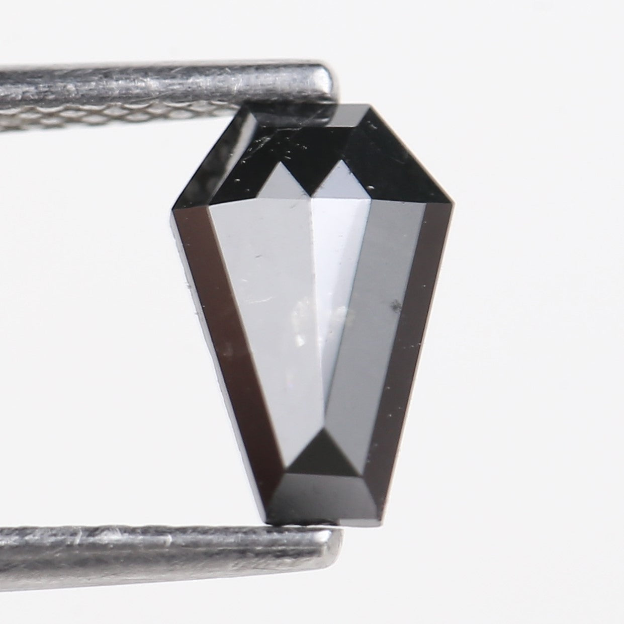 0.70 Carat Natural Salt And Pepper Coffin Cut Loose Diamond 8.21 MM