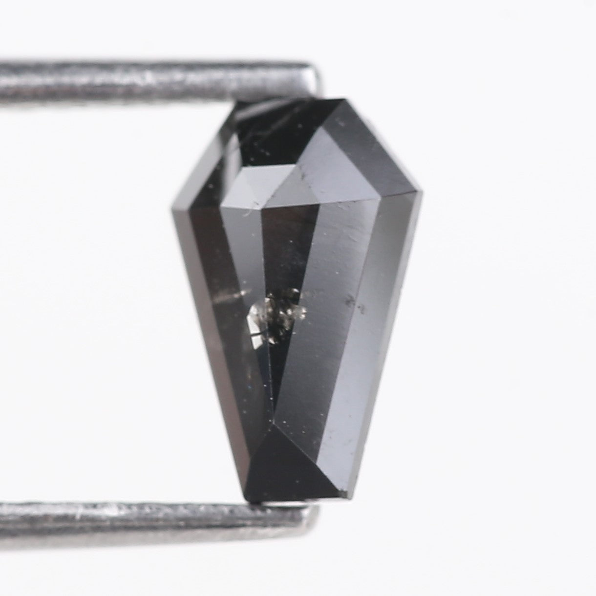 0.70 Carat Natural Salt And Pepper Coffin Cut Loose Diamond 8.21 MM