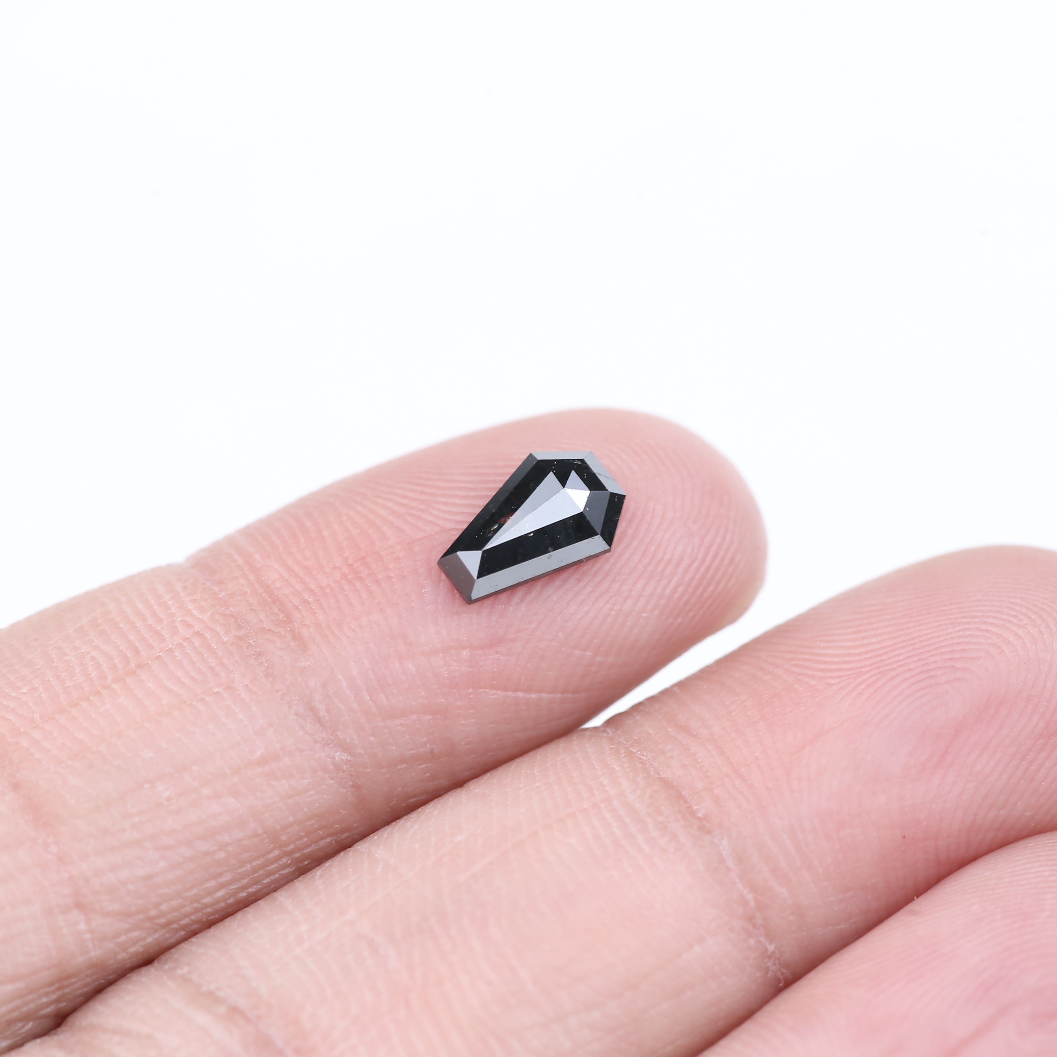 0.70 Carat Natural Salt And Pepper Coffin Cut Loose Diamond 8.21 MM