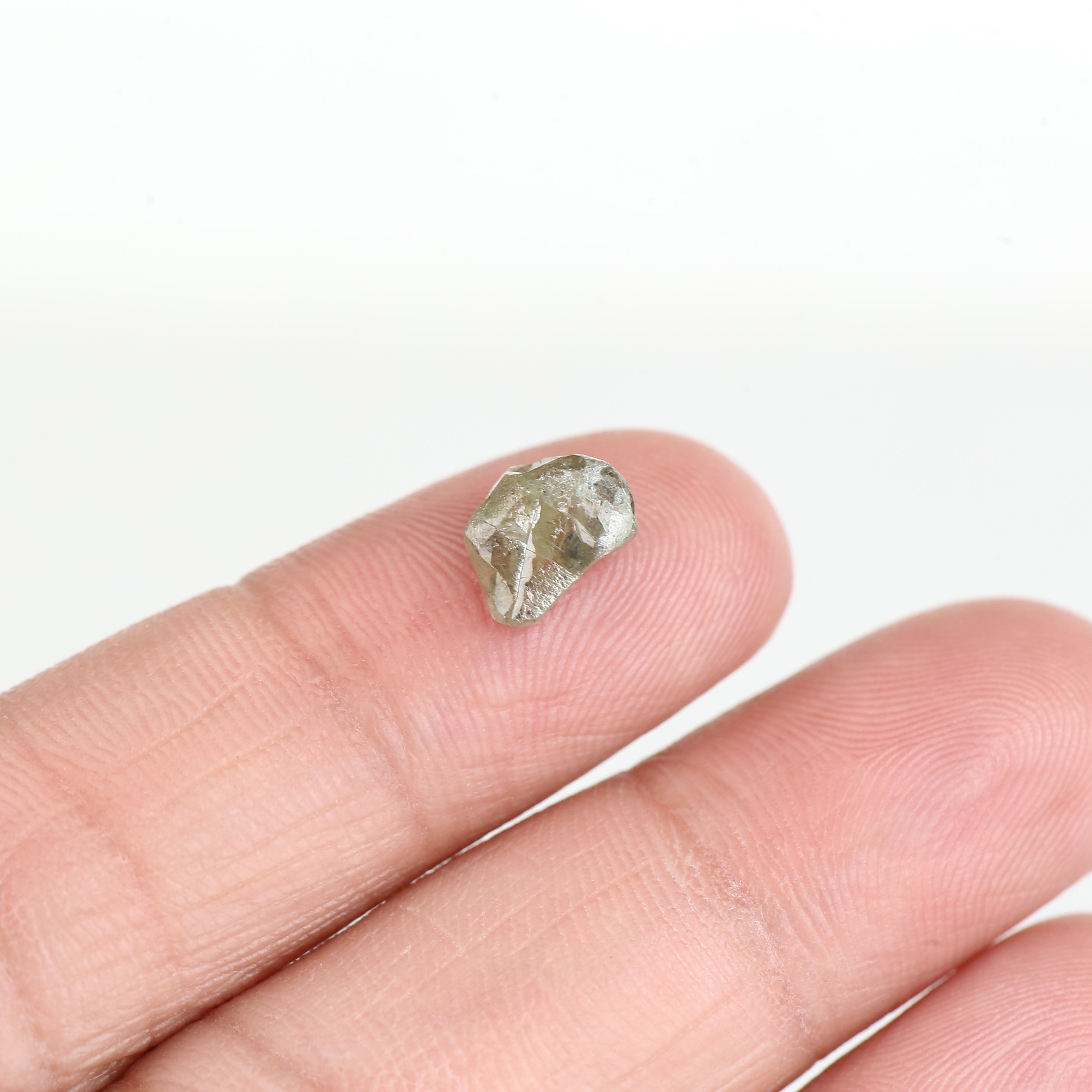1.68 Carat Natural Yellow Rough Diamond 8.4 MM