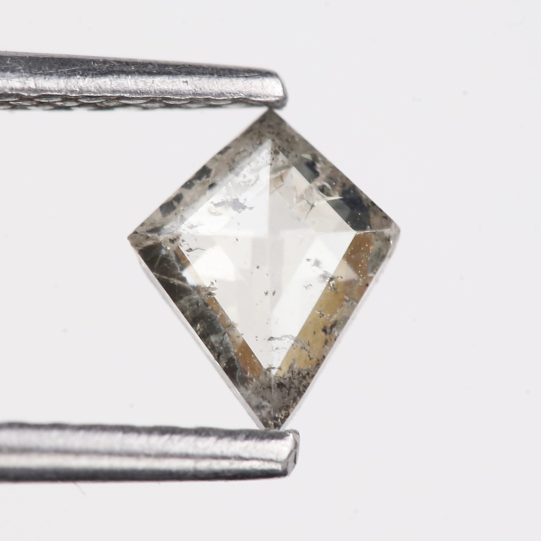 0.33 Carat Natural Kite Shape Gray Salt And Pepper Diamond 6.21 MM