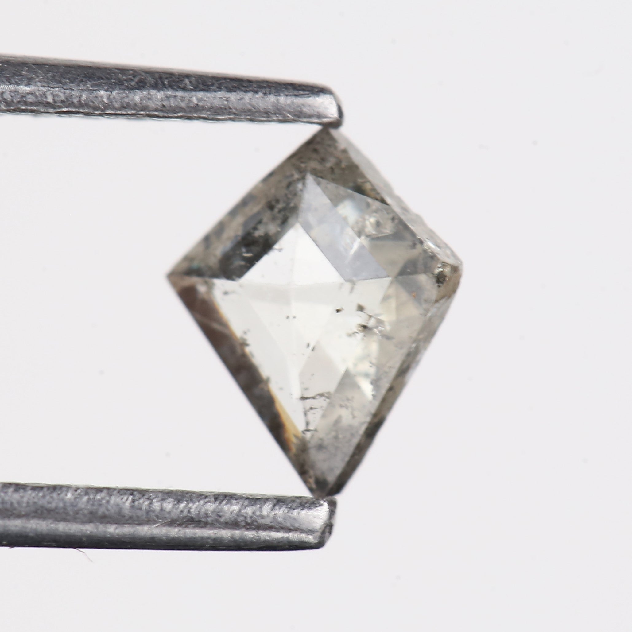 0.33 Carat Natural Kite Shape Gray Salt And Pepper Diamond 6.21 MM