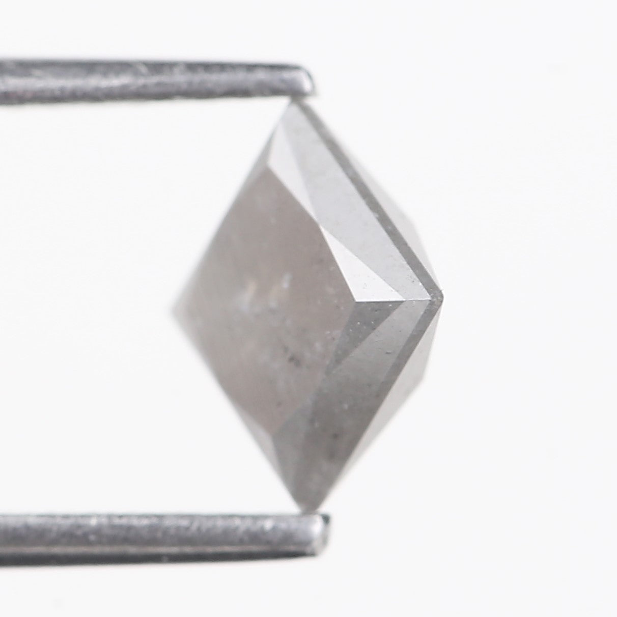 1.17 Carat Natural Grey Princess Cut Loose Salt And Pepper Diamond 5.57 MM