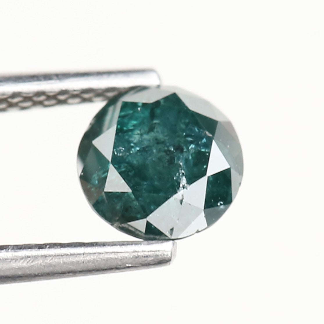0.72 Carat Natural Fancy Blue Salt and Pepper Diamond 5.50 MM