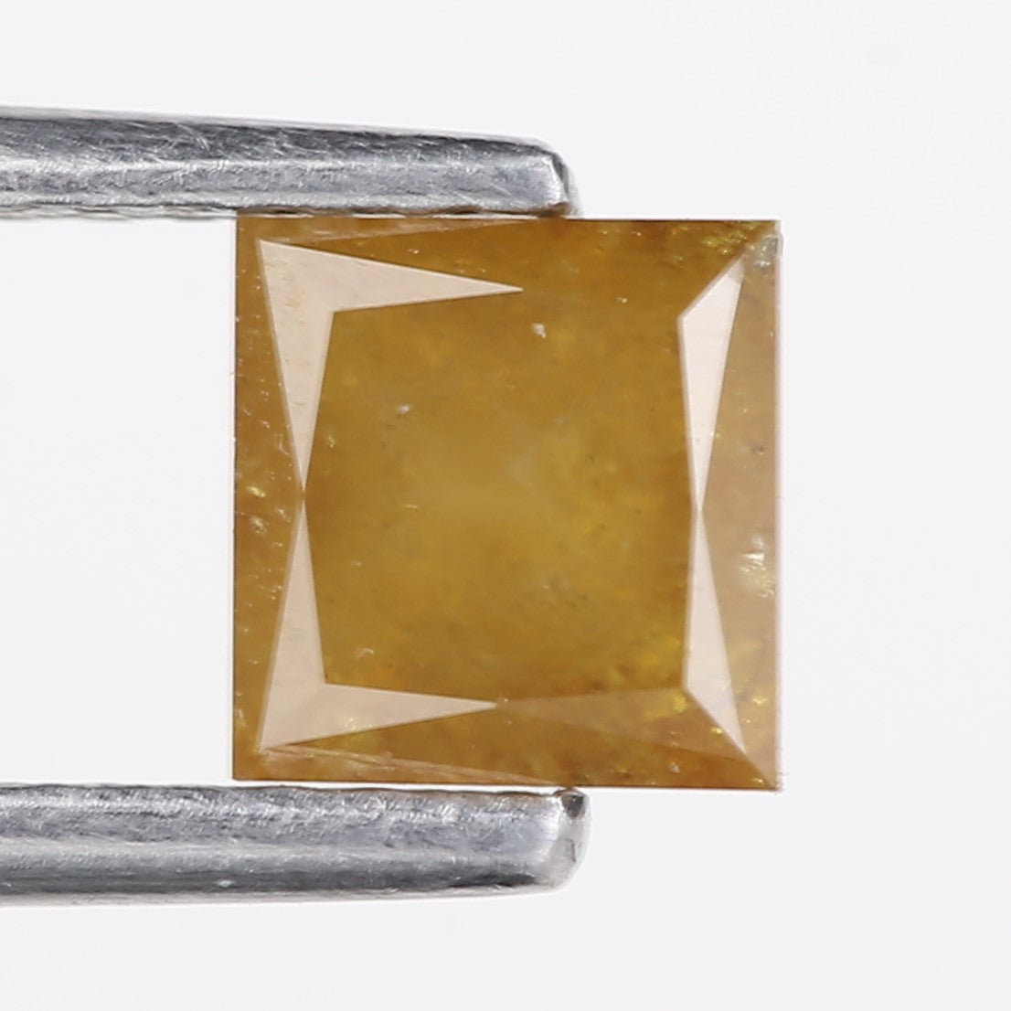 0.74 Carat Natural Fancy Yellow Princess Cut Loose Diamond 4.96 MM